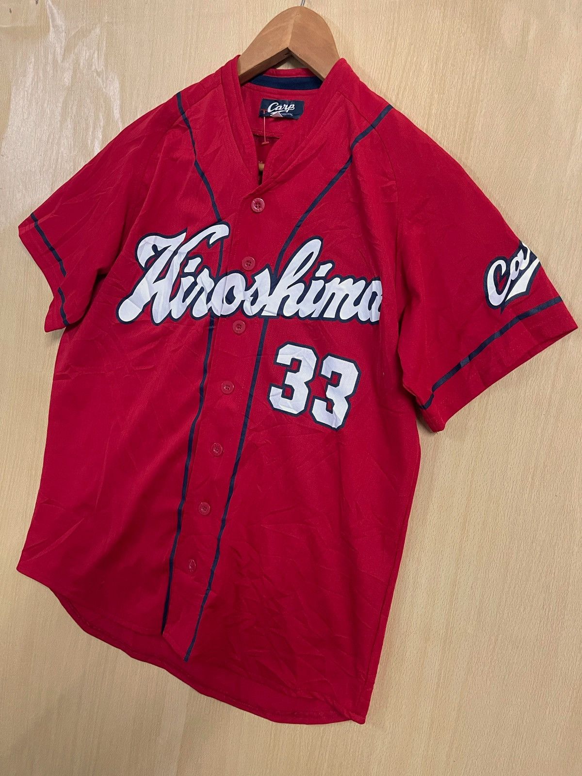 Japanese Brand × Vintage Vintage Baseball Jersey Hiroshima Carp M Streetwear Rare Size US M / EU 48-50 / 2 - 2 Thumbnail