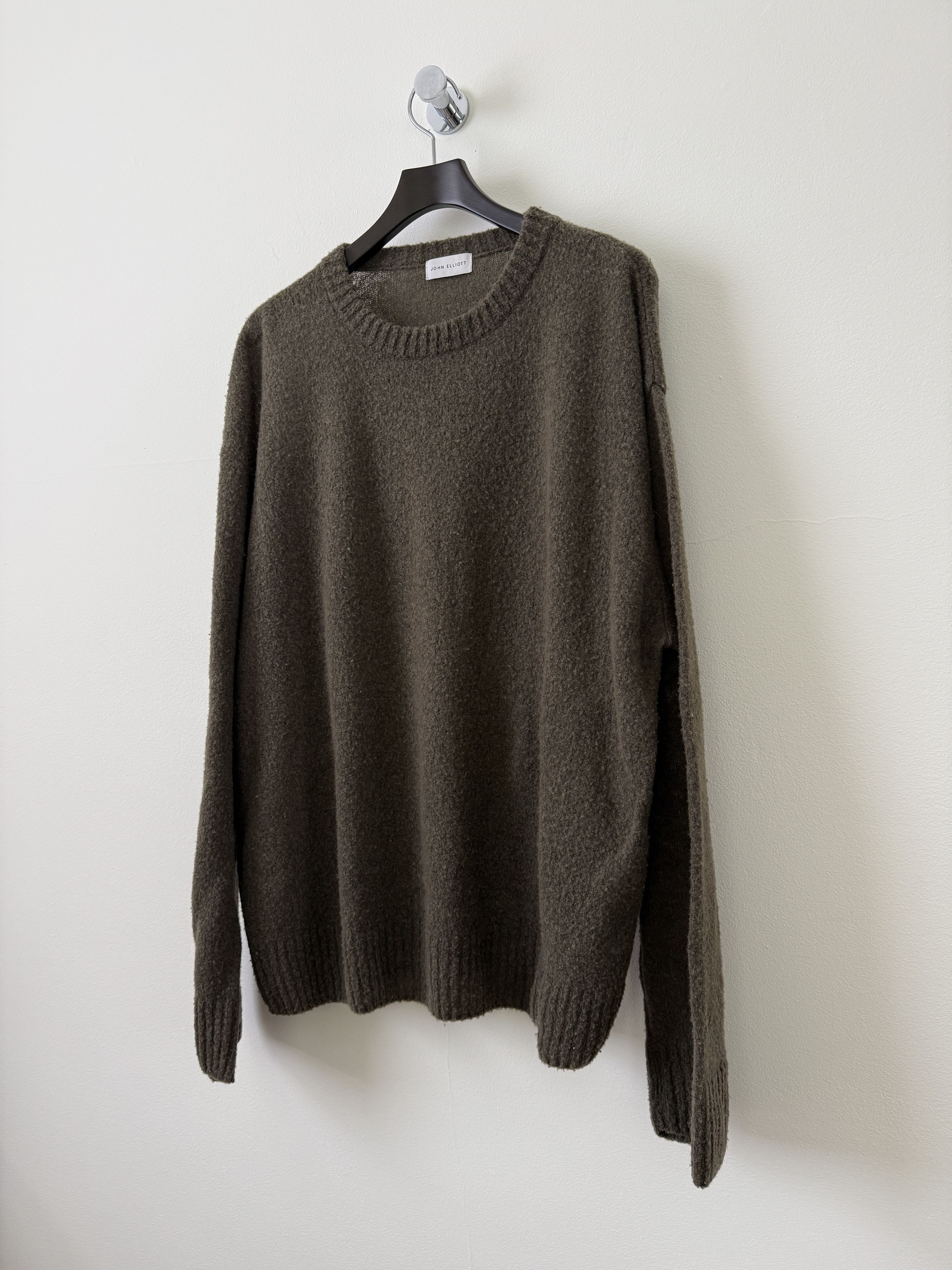 John Elliott Wool Powder Knit Sweater Size US L / EU 52-54 / 3 - 3 Thumbnail