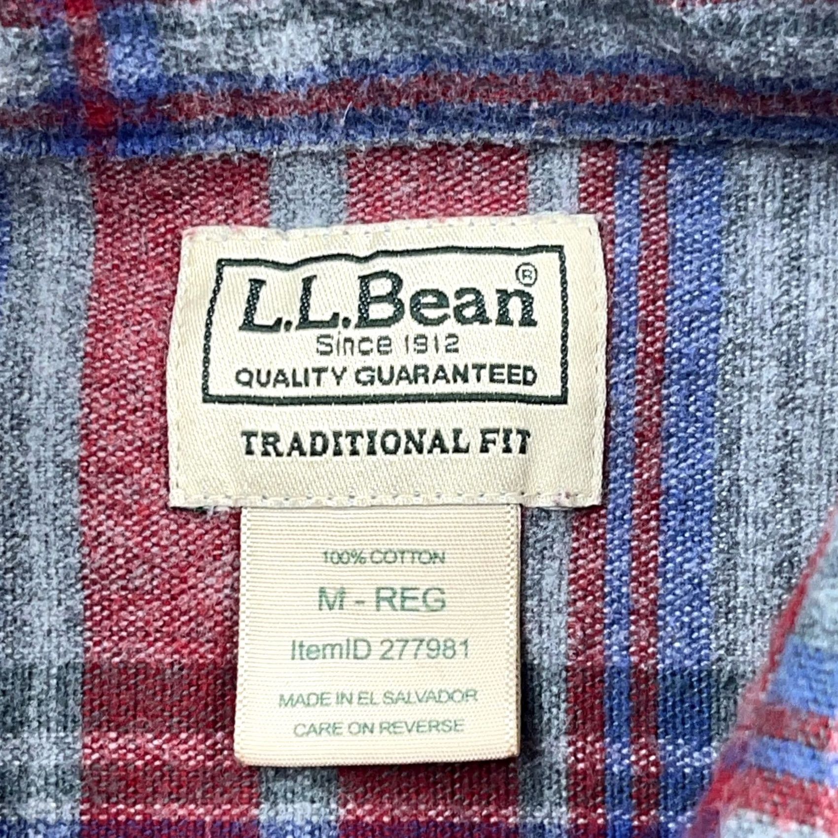 Vintage VINTAGE L.L.Bean Shirt Men M Red Plaid Chamois Cloth Heavyweight Button-Up 90s Classic Casual Mens Size US M / EU 48-50 / 2 - 3 Thumbnail