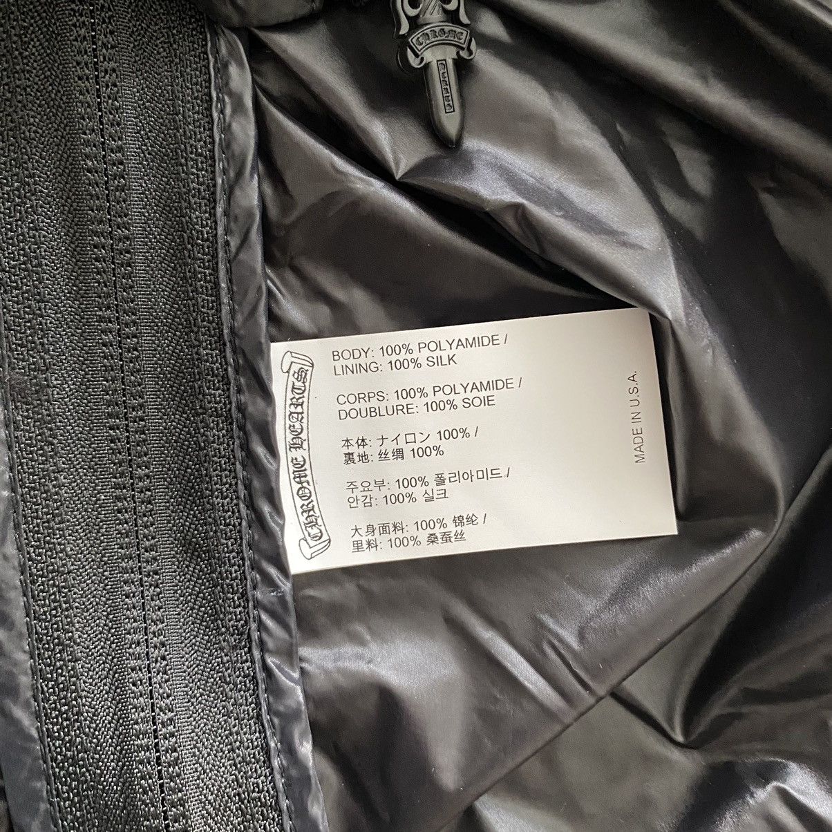 Chrome Hearts CHROME HEARTS SUBMISSION DAGGER ZIPPULL VEST BLACK POLY Size US L / EU 52-54 / 3 - 9 Thumbnail