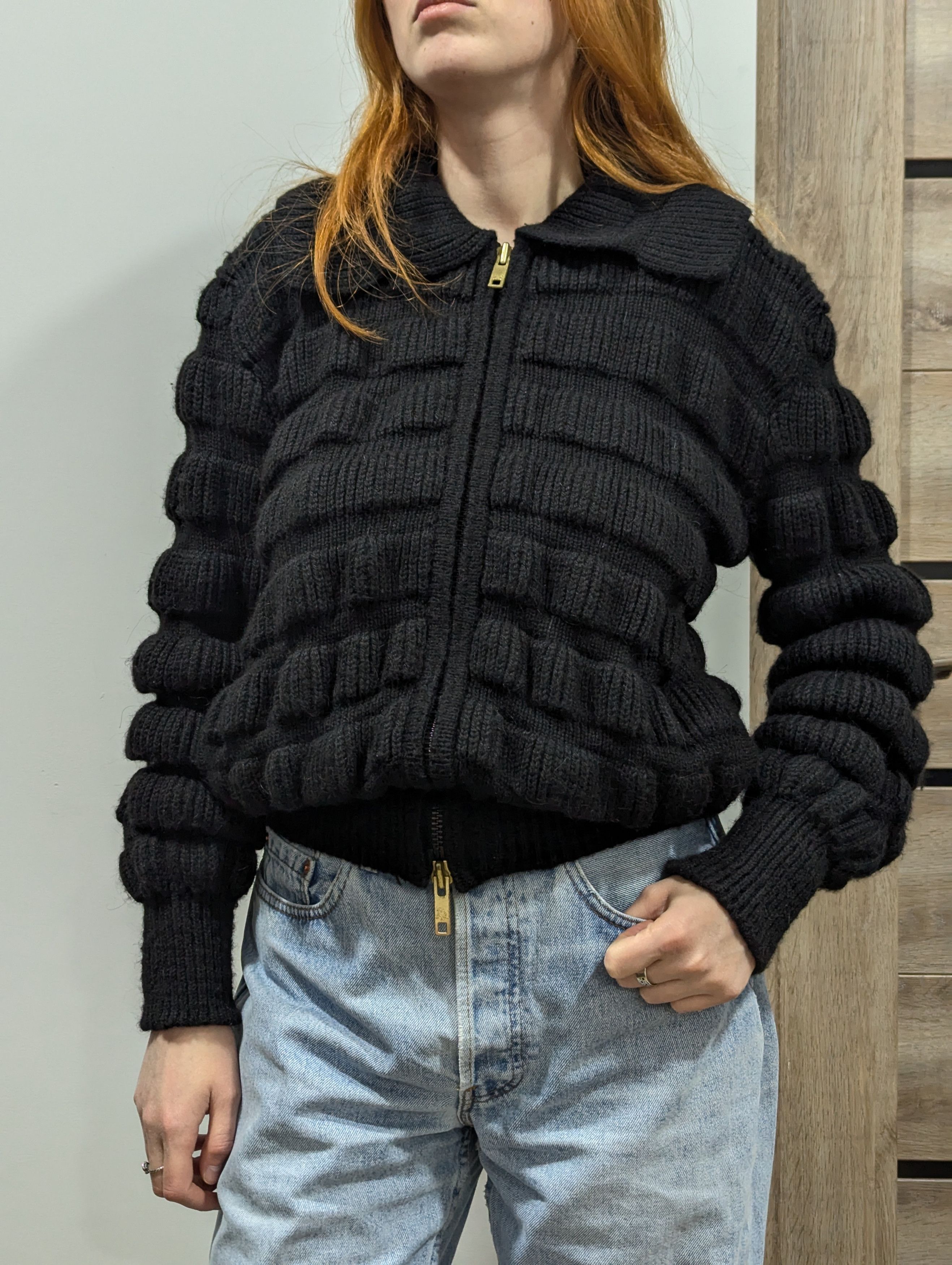 Burberry Thomas Burberry By Burberry Zip Oversized Alpaca Sweater Size S / US 4 / IT 40 - 2 Thumbnail