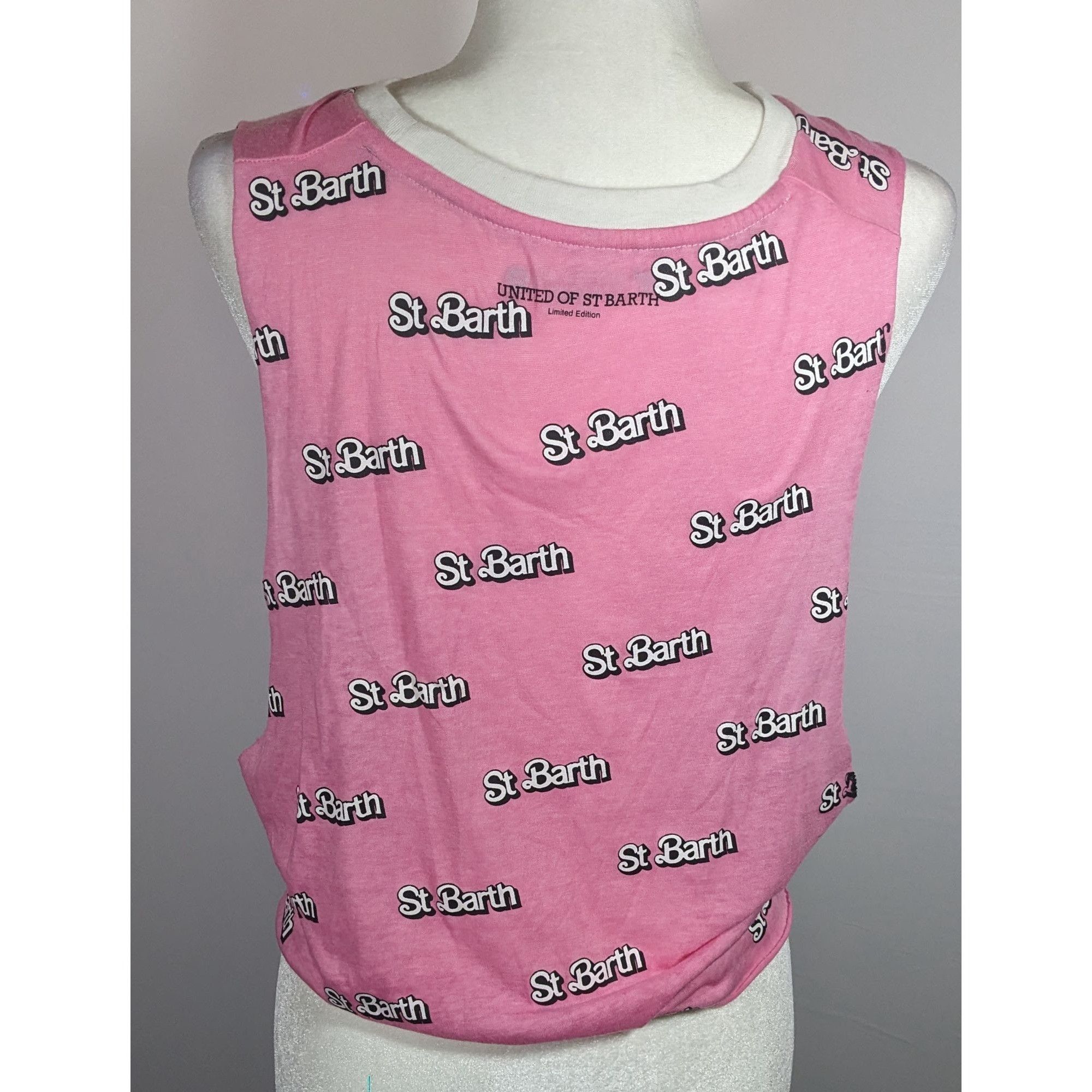 Other St. Barth Limited Edition Cropped Pink Oversized Tank Top Size M / US 6-8 / IT 42-44 - 9 Thumbnail