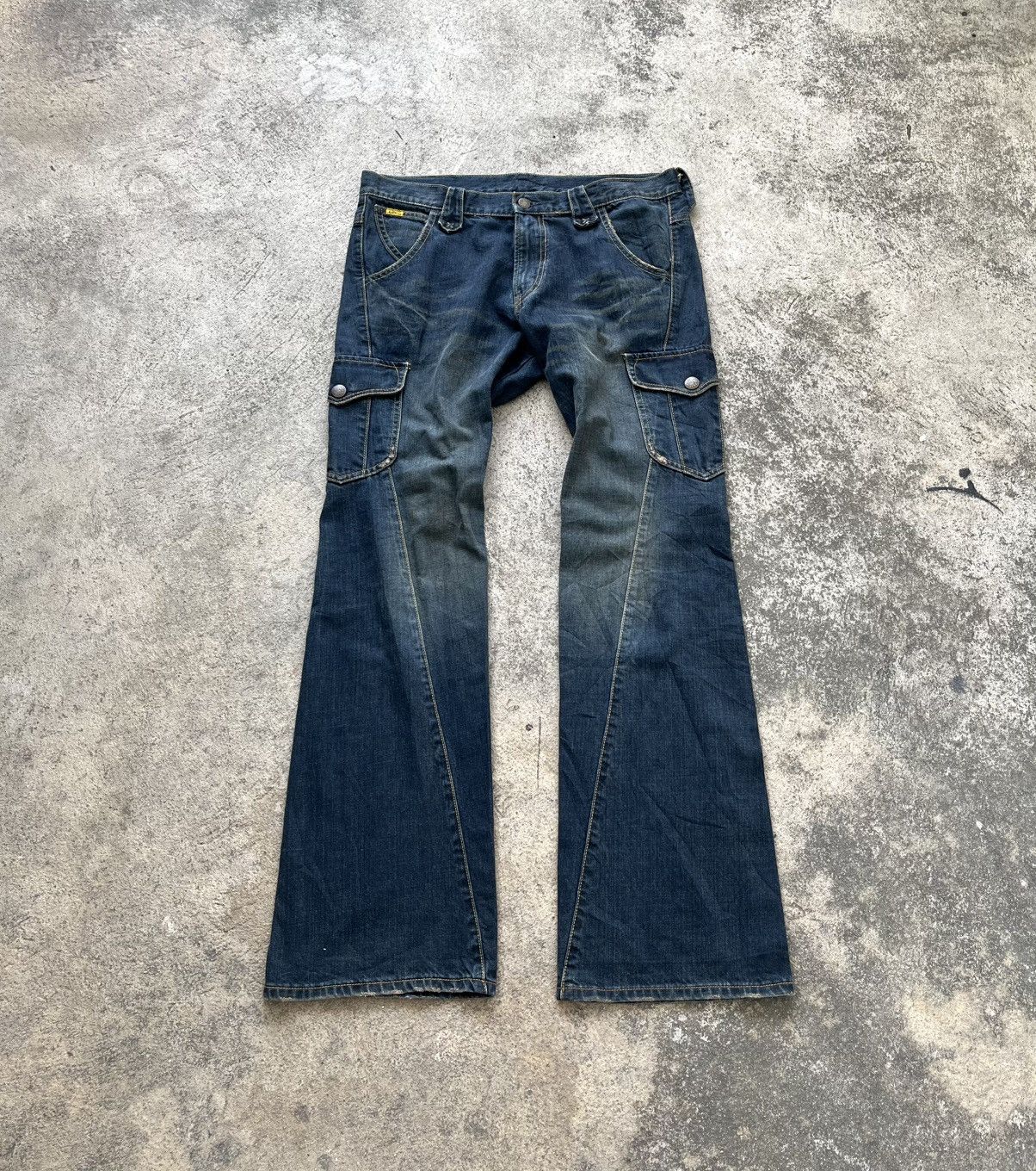 If Six Was Nine × Lee 🔥RARE DISTRESSED FLARE JEANS IF SIX WAS NINE STYLE / LEE Size US 36 / EU 52 - 1 Thumbnail