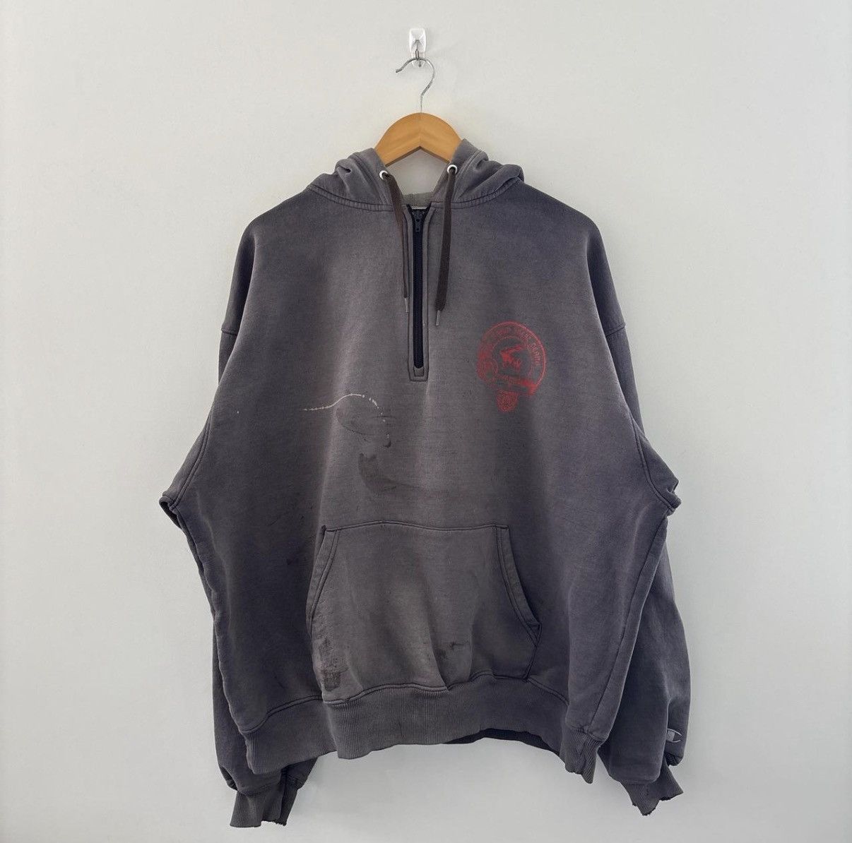Champion Sun-faded Rare Vintage Chrome Hearts Inspired Hoodie Size US XXL / EU 58 / 5 - 1 Thumbnail