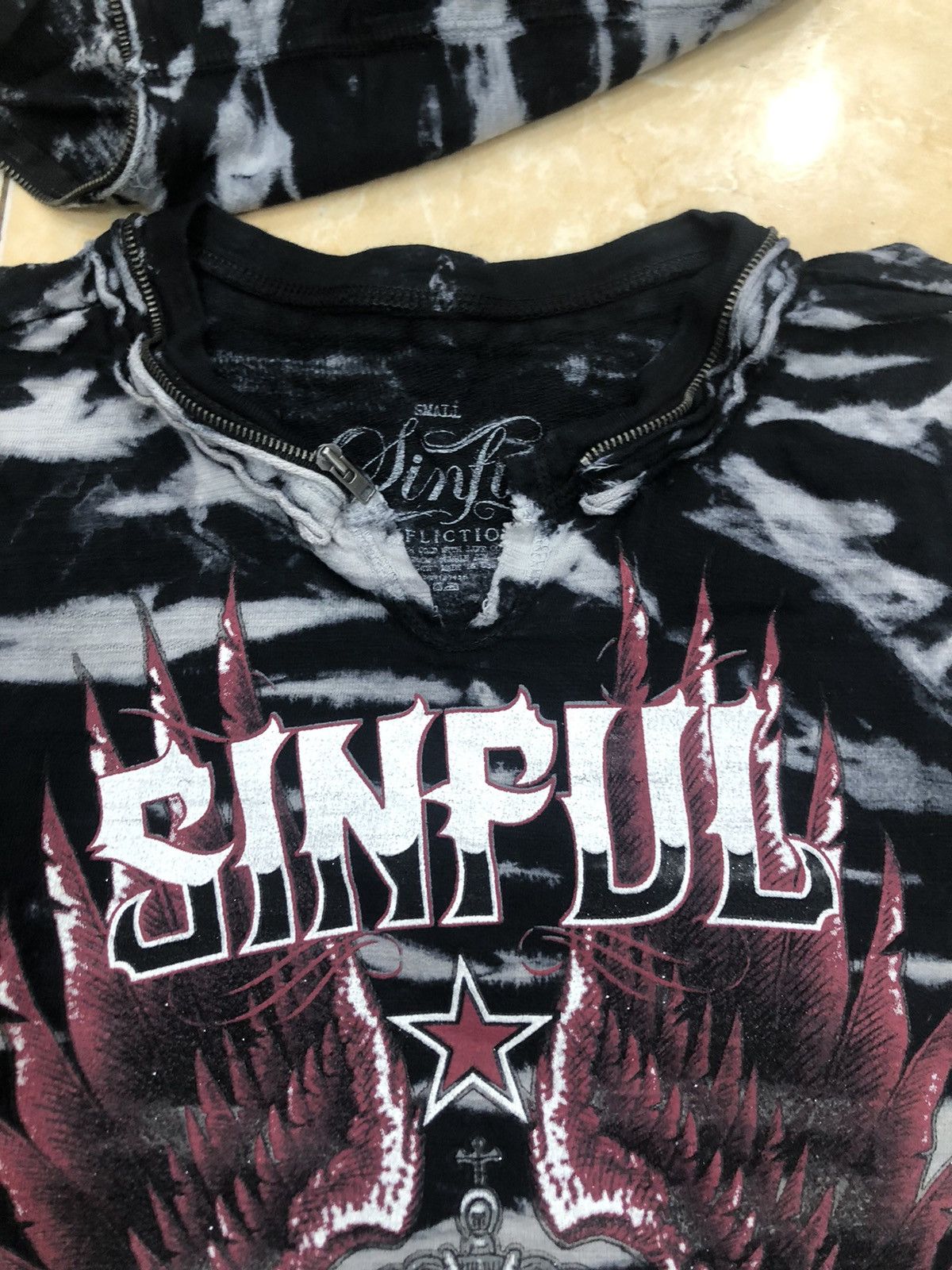 Affliction Y2K Affliction “SINFUL” Hoodie Gothic grunge style Size US S / EU 44-46 / 1 - 6 Thumbnail
