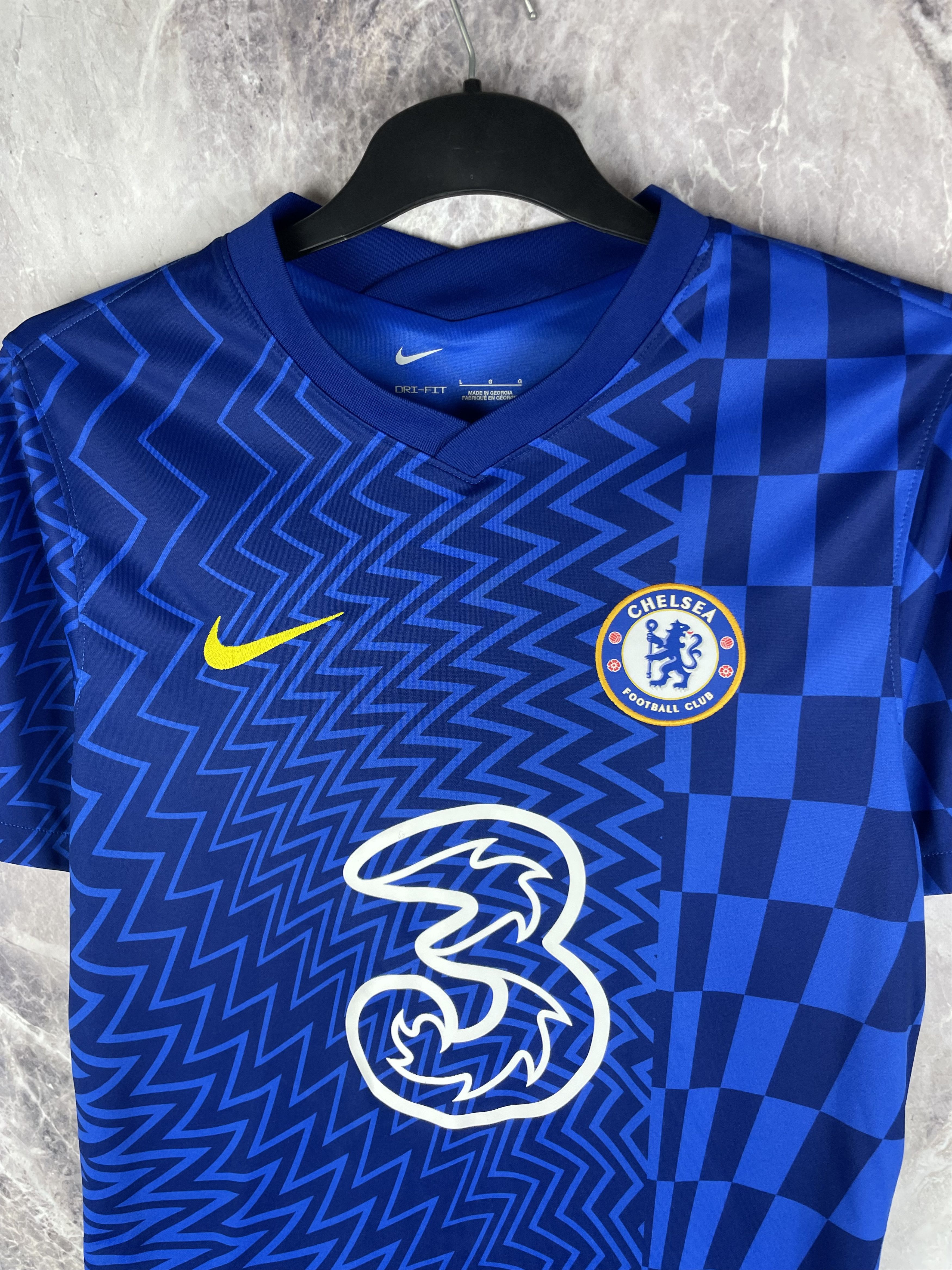Nike Nike Chelsea FC #9 Lukaku home soccer football jersey Size US L / EU 52-54 / 3 - 3 Thumbnail