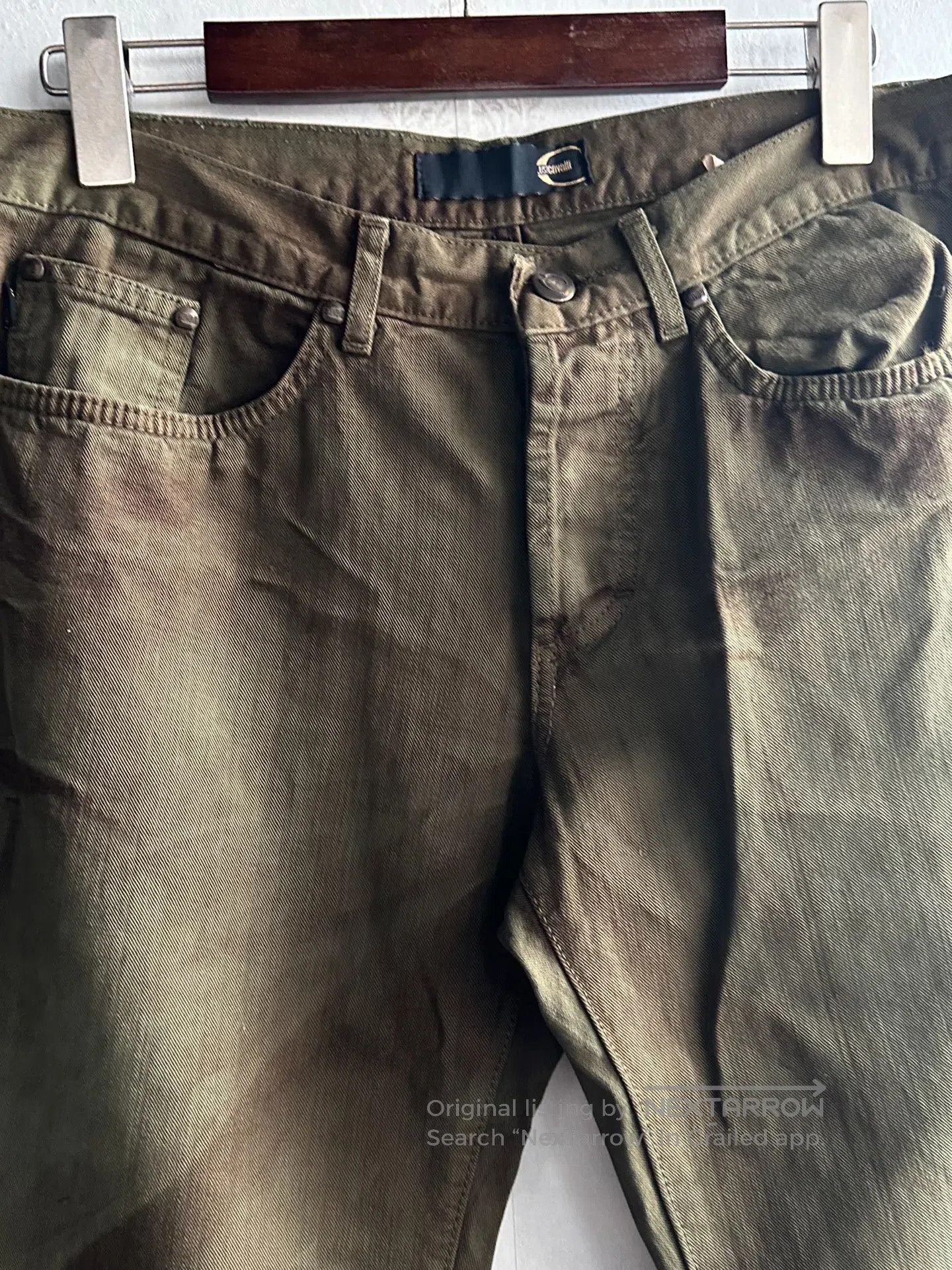 Just Cavalli Just Cavalli 00s Water-washed, faded long pants| Size US 30 / EU 46 - 4 Thumbnail
