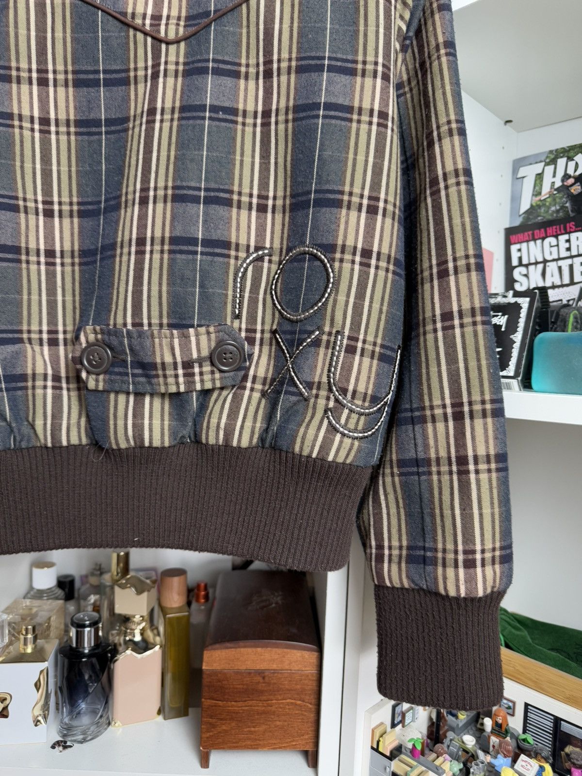 Quiksilver × Vintage Vintage y2k Quiksilver Roxy checked cropped jacket S archive Size S / US 4 / IT 40 - 6 Thumbnail
