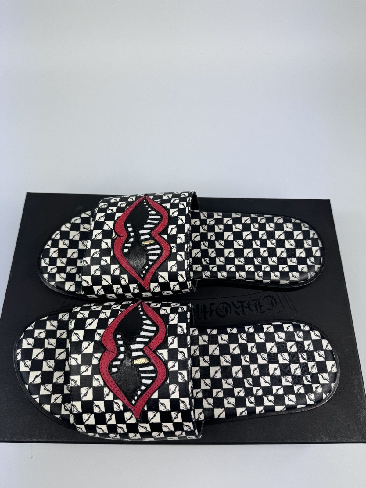 Chrome Hearts MATTY BOY 99 EYES LIPS SLIDES Size US 9 / EU 42 - 3 Thumbnail