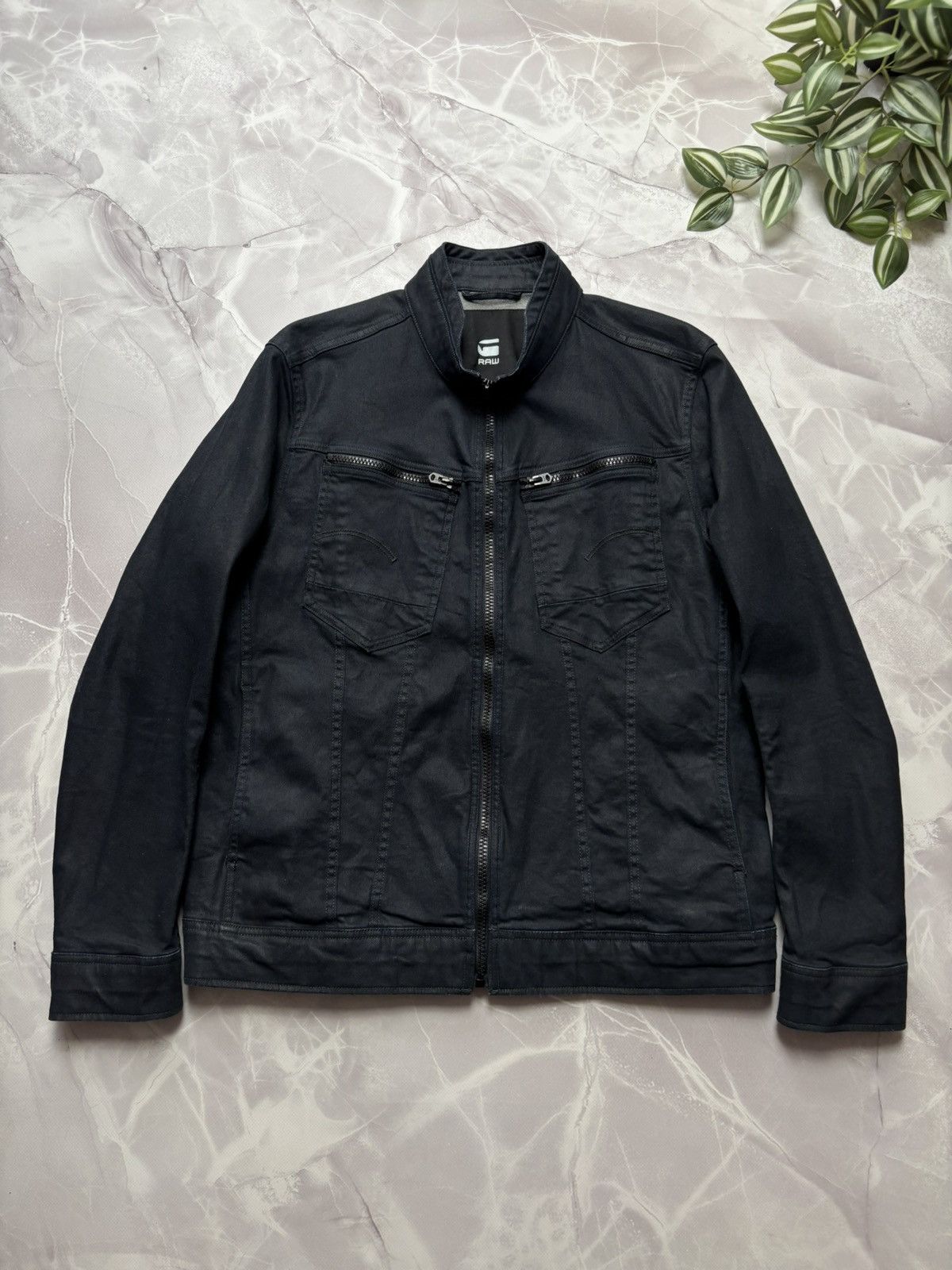 G-Star G-Star RAW Arc Zip Deconstructed 3D Slim Denim Jacket Mens L Size US L / EU 52-54 / 3 - 1 Thumbnail