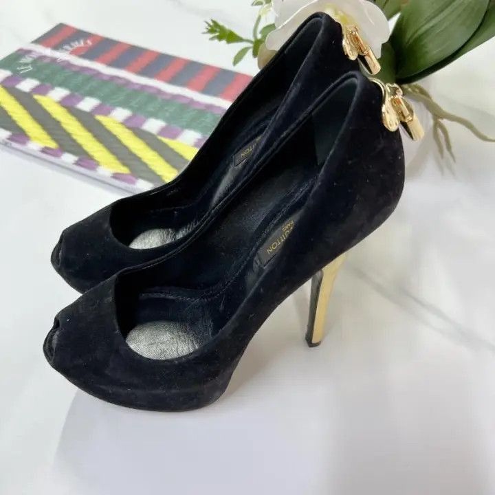 Louis Vuitton Louis Vuitton Black Classic High Heels -2508 Size US 4 / IT 34 - 1 Thumbnail
