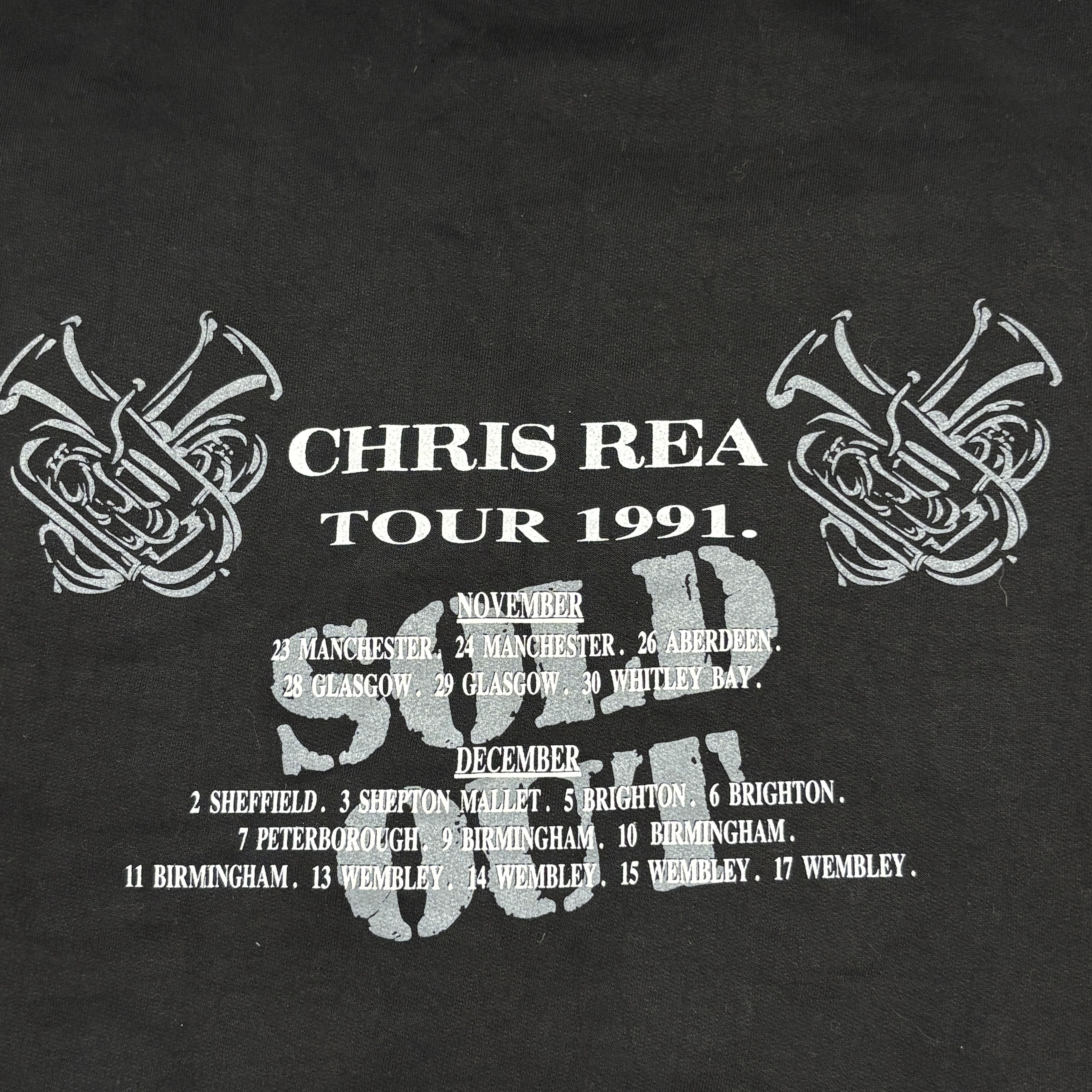 Band Tees Chris Rea Vintage Band Sweatshirt 90s Tour Music Merch Size US L / EU 52-54 / 3 - 14 Thumbnail