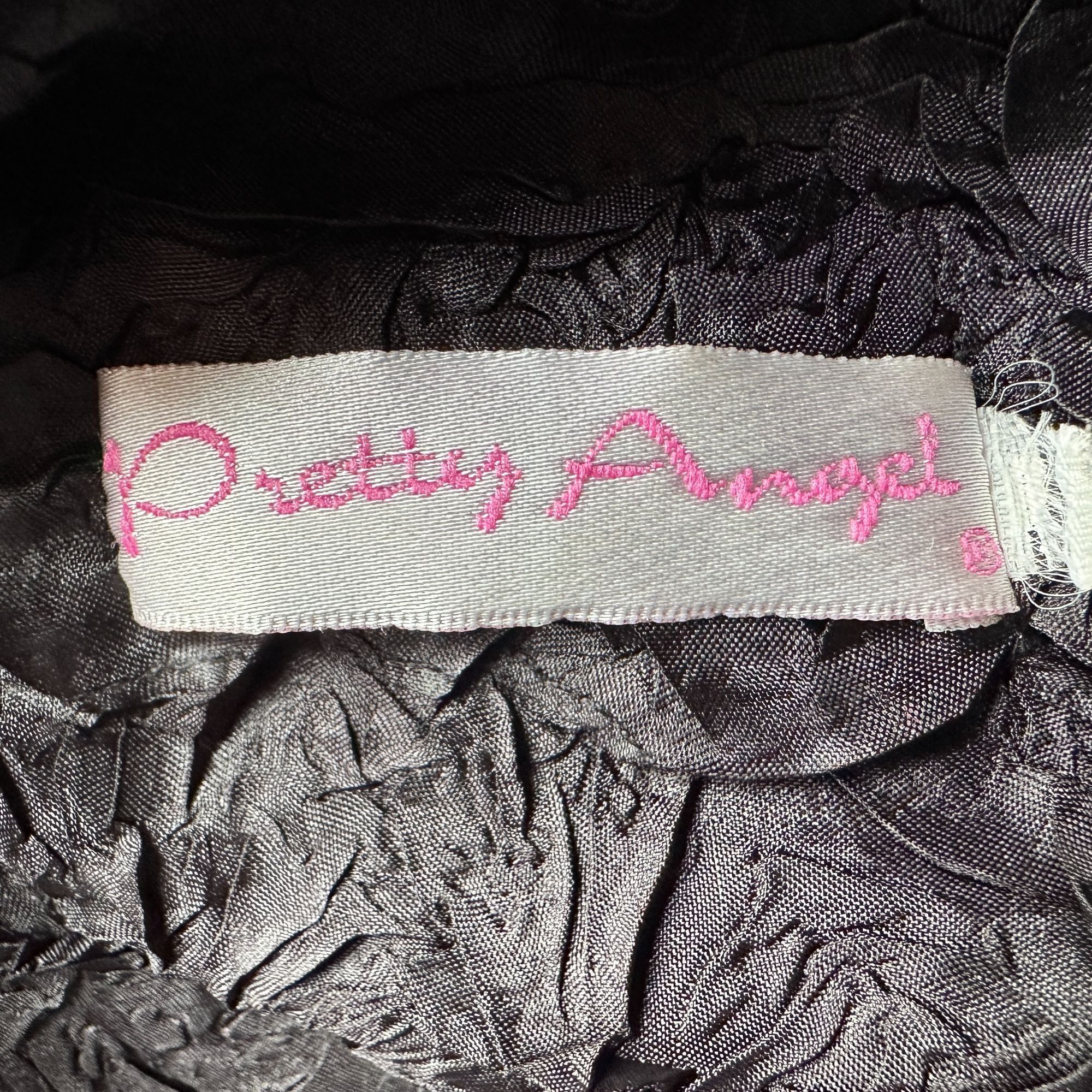 Other Pretty Angel Womens Large Top Crinkle Silk Rayon Black Size L / US 10 / IT 46 - 5 Thumbnail