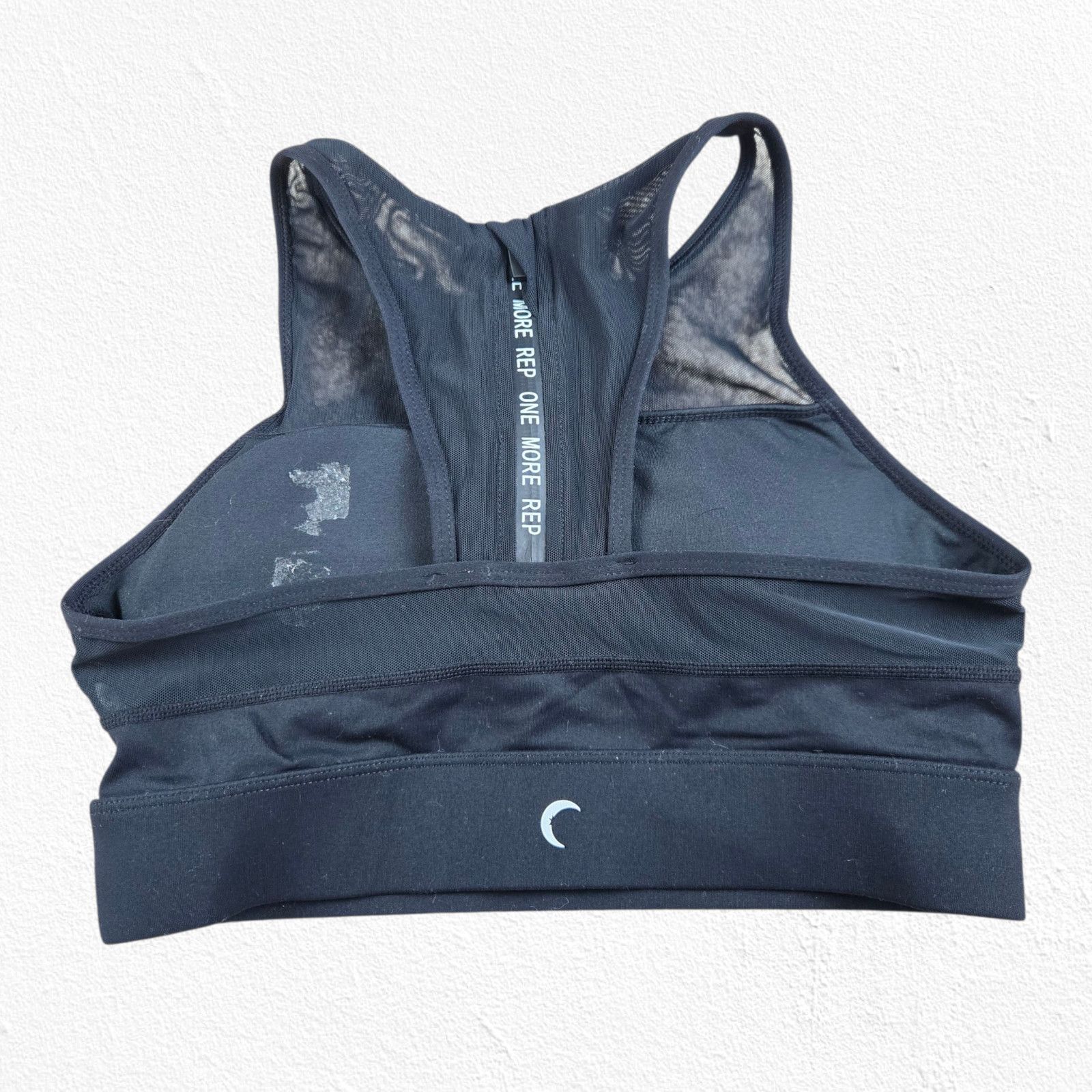 Other Leopard Mesh Racerback Sports Bra Black Brown Size Medium Size ONE SIZE - 10 Thumbnail