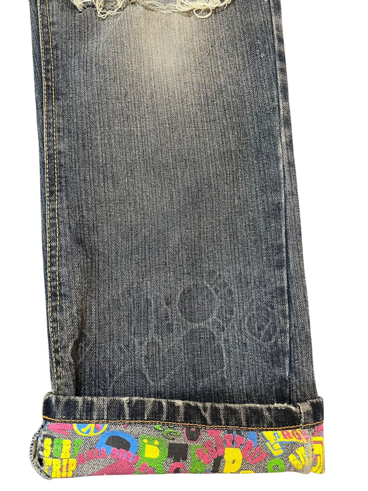 Beauty Beast Vintage Jungle Storm Unique Pocket Surf Style Denim Size US 33 - 7 Thumbnail