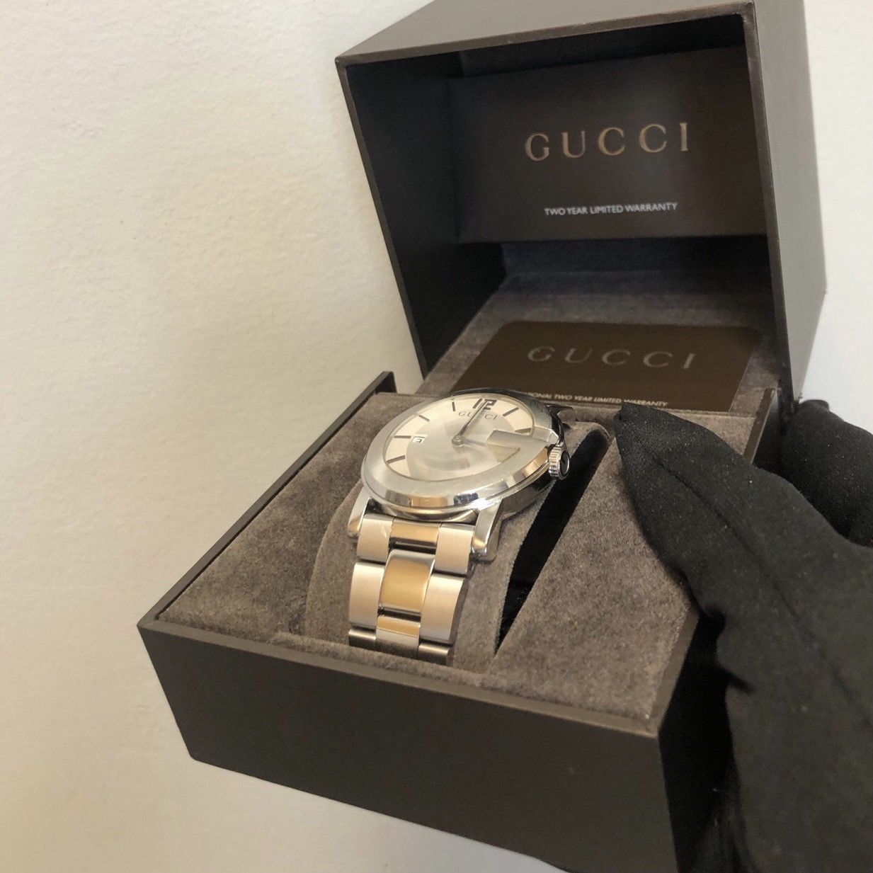 Gucci Gucci 101M Date Watch White Face Size ONE SIZE - 7 Thumbnail