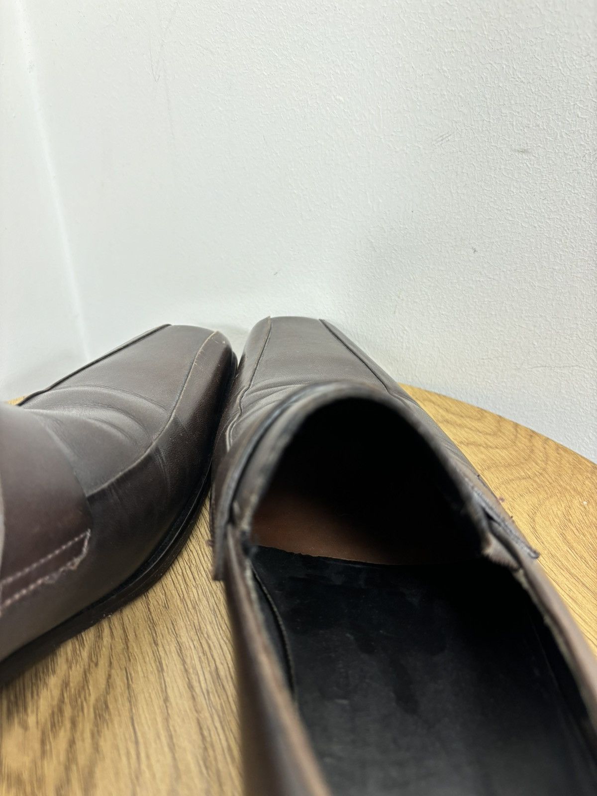 Hugo Boss Hugo Boss Men’s Brown Leather Venetian Loafers Dress Shoes Size US 8.5 / EU 41-42 - 21 Thumbnail