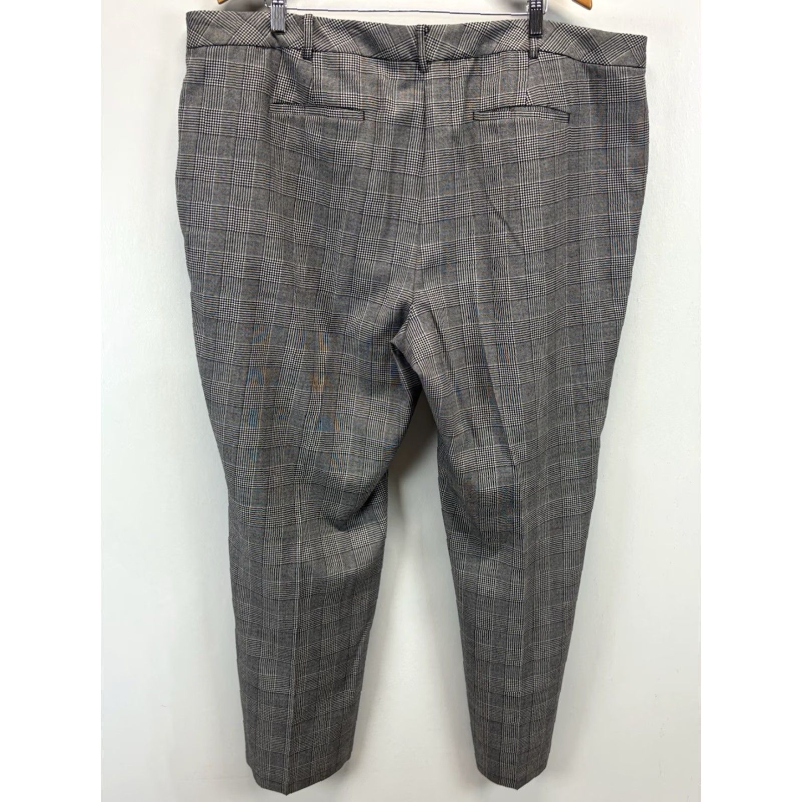 Talbots VINTAGE Talbots Heritage Dress Pants Plaid Wool Blend 22W Women Plus Pants Black White Career Womens Size 40" / US 18 - 3 Thumbnail