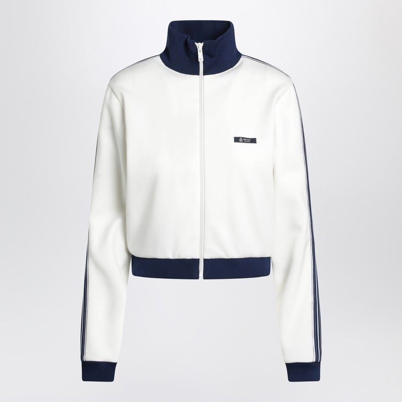 Prada Prada Ivory Technical Fabric Sweatshirt Size M / US 6-8 / IT 42-44 - 1 Thumbnail