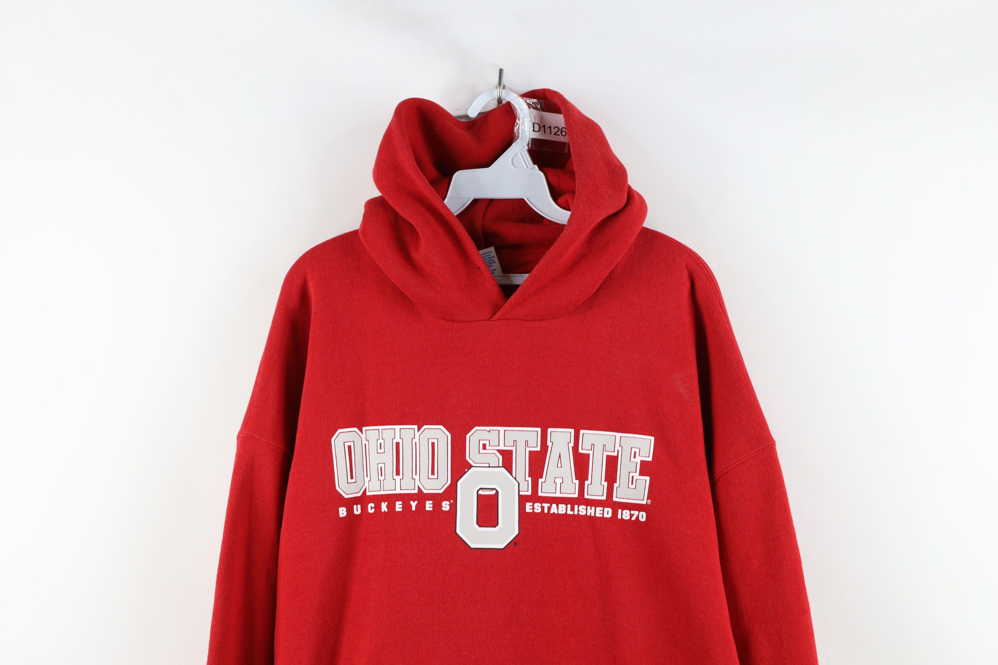 Russell Athletic × Vintage Vintage 90s Russell Athletic Ohio State University Hoodie Size US XXL / EU 58 / 5 - 2 Thumbnail