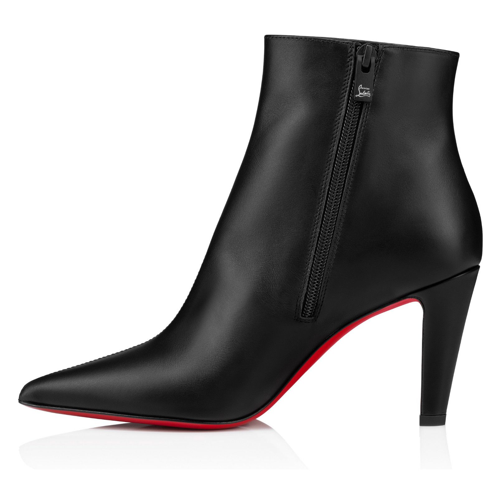 Christian Louboutin Christian Louboutin Vibella Booty 85 Black Leather Bootie 38 Size US 8 / IT 38 - 8 Thumbnail