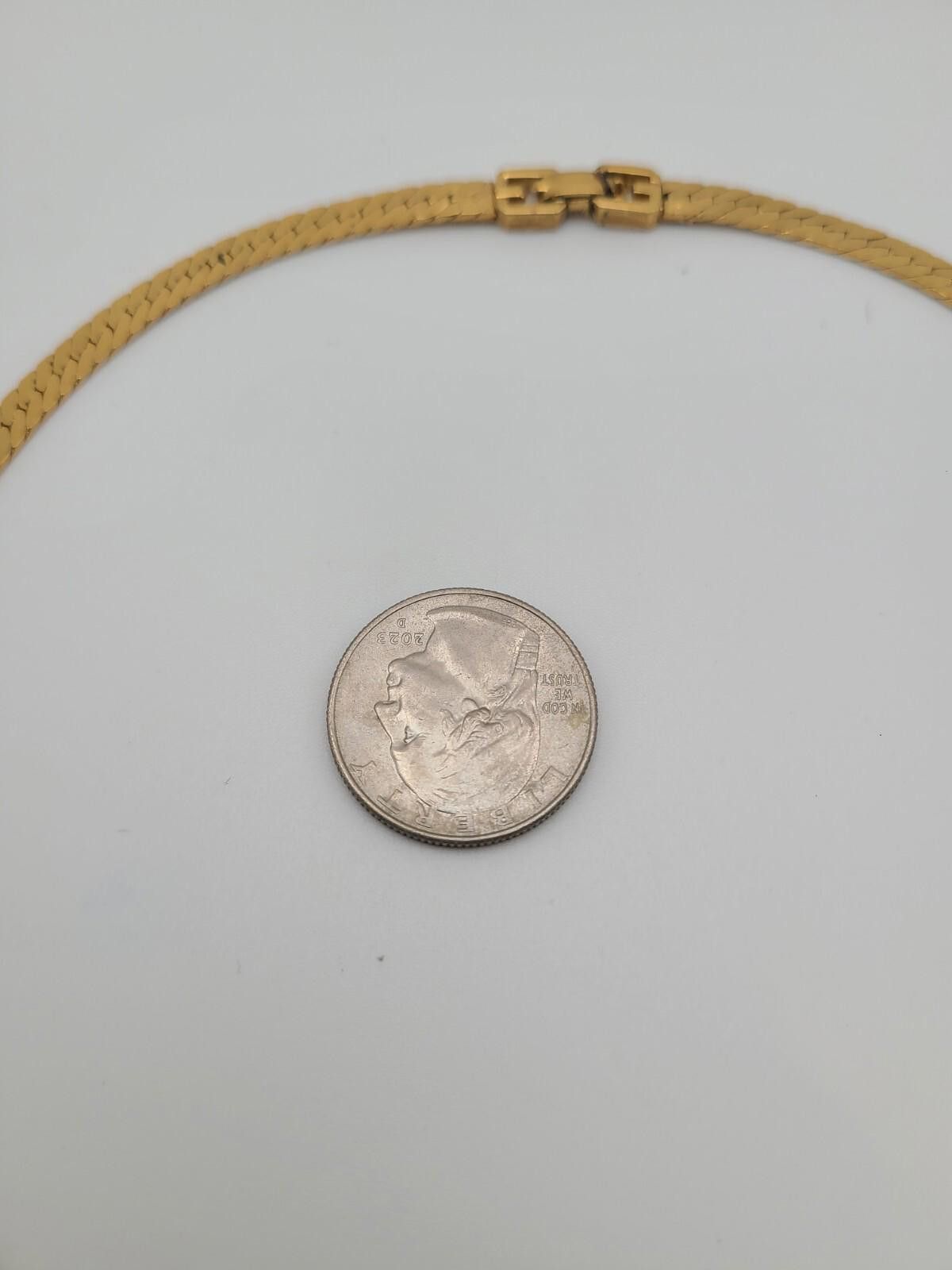 Givenchy Vintage Givenchy GoldTone Necklace W Crystal Accents 16.5 In Size ONE SIZE - 2 Thumbnail