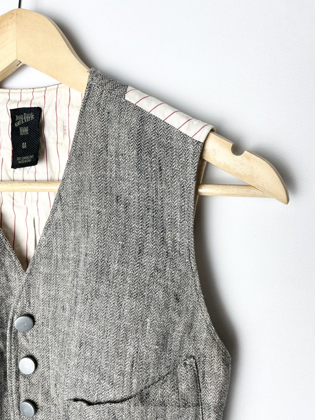 Jean Paul Gaultier Archival Jean Paul Gaultier SS 1990 Linen Vest Size US S / EU 44-46 / 1 - 5 Thumbnail