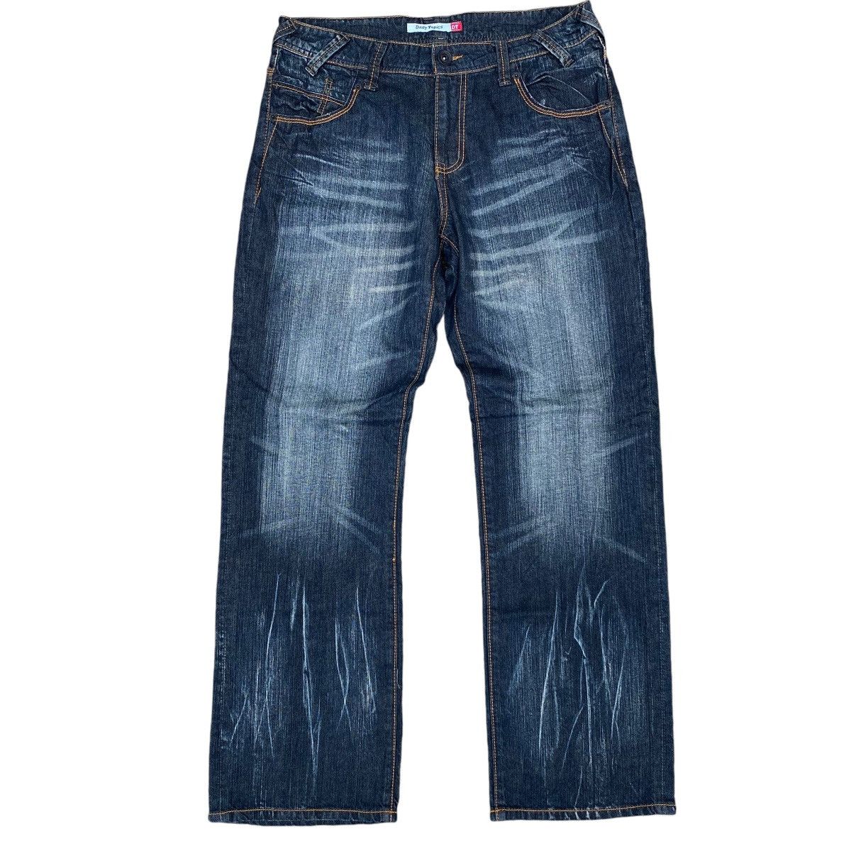 Japanese Brand Japan Daily Topics Rooted Lightning ⚡️ Denim Jeans Size US 34 / EU 50 - 1 Thumbnail