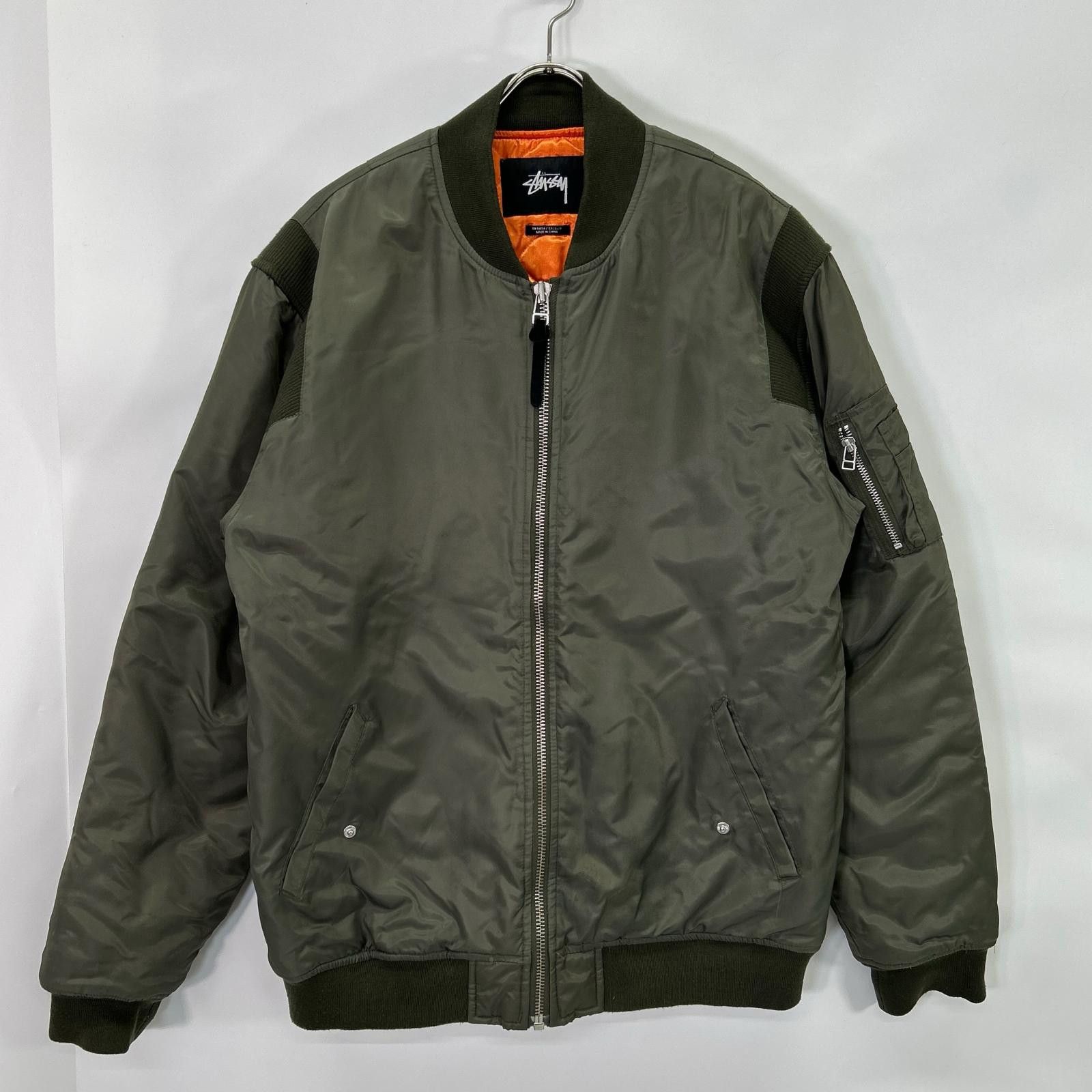 Comme des Garcons × Stussy Stussy x CDG MA-1 Olive Bomber Jacket