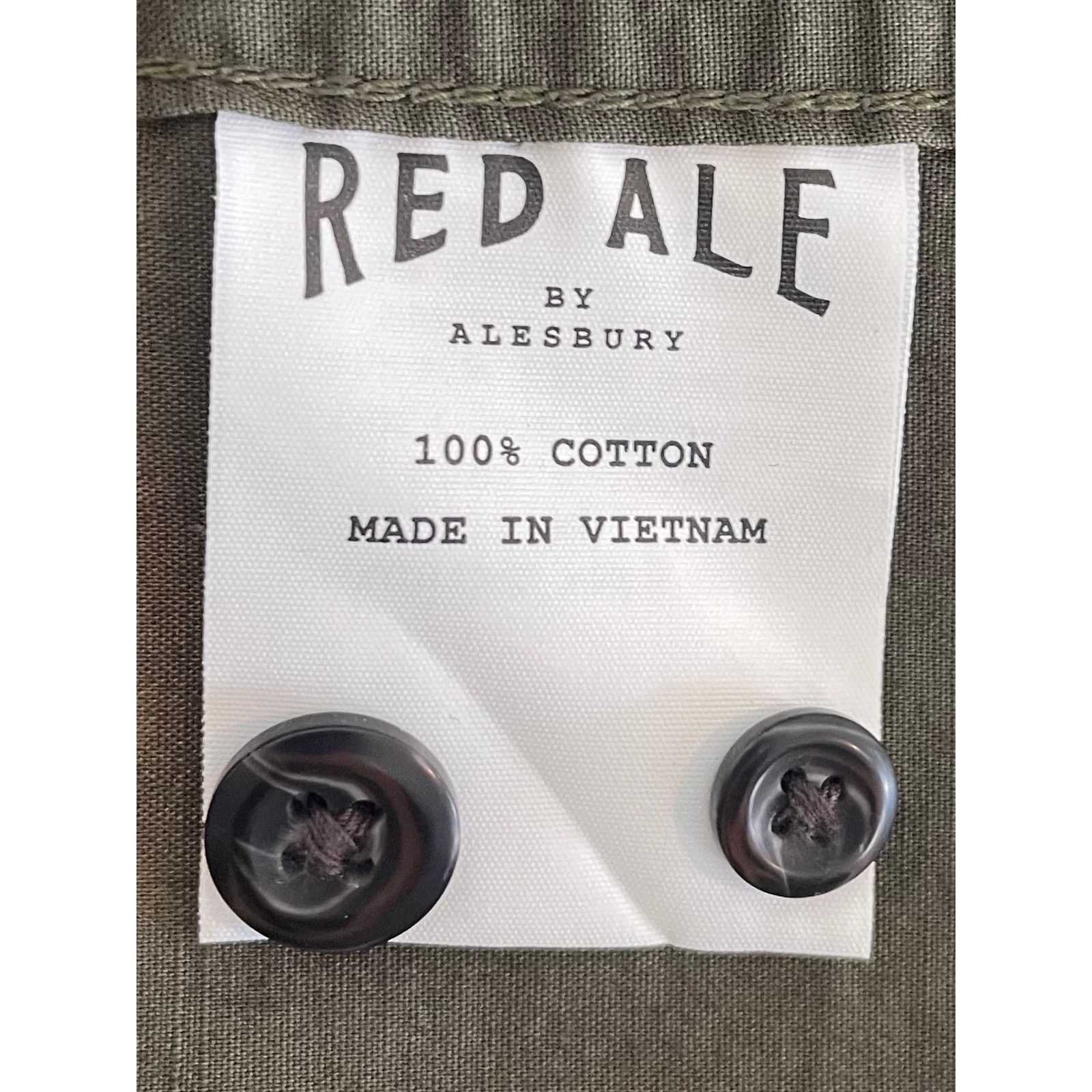 Other Red Ale Olive Button Up, Size M Size US M / EU 48-50 / 2 - 5 Thumbnail