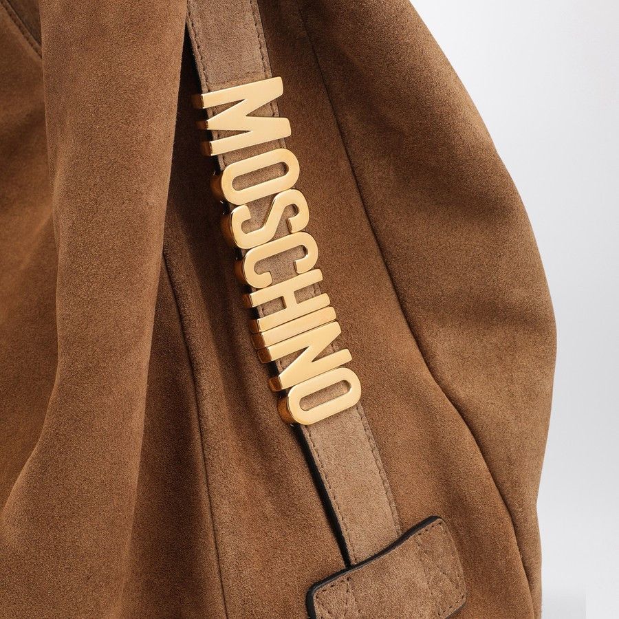 Moschino o1d2blof0924 Size: OS / Suede Shoulder Bag in Brown Size ONE SIZE - 5 Thumbnail