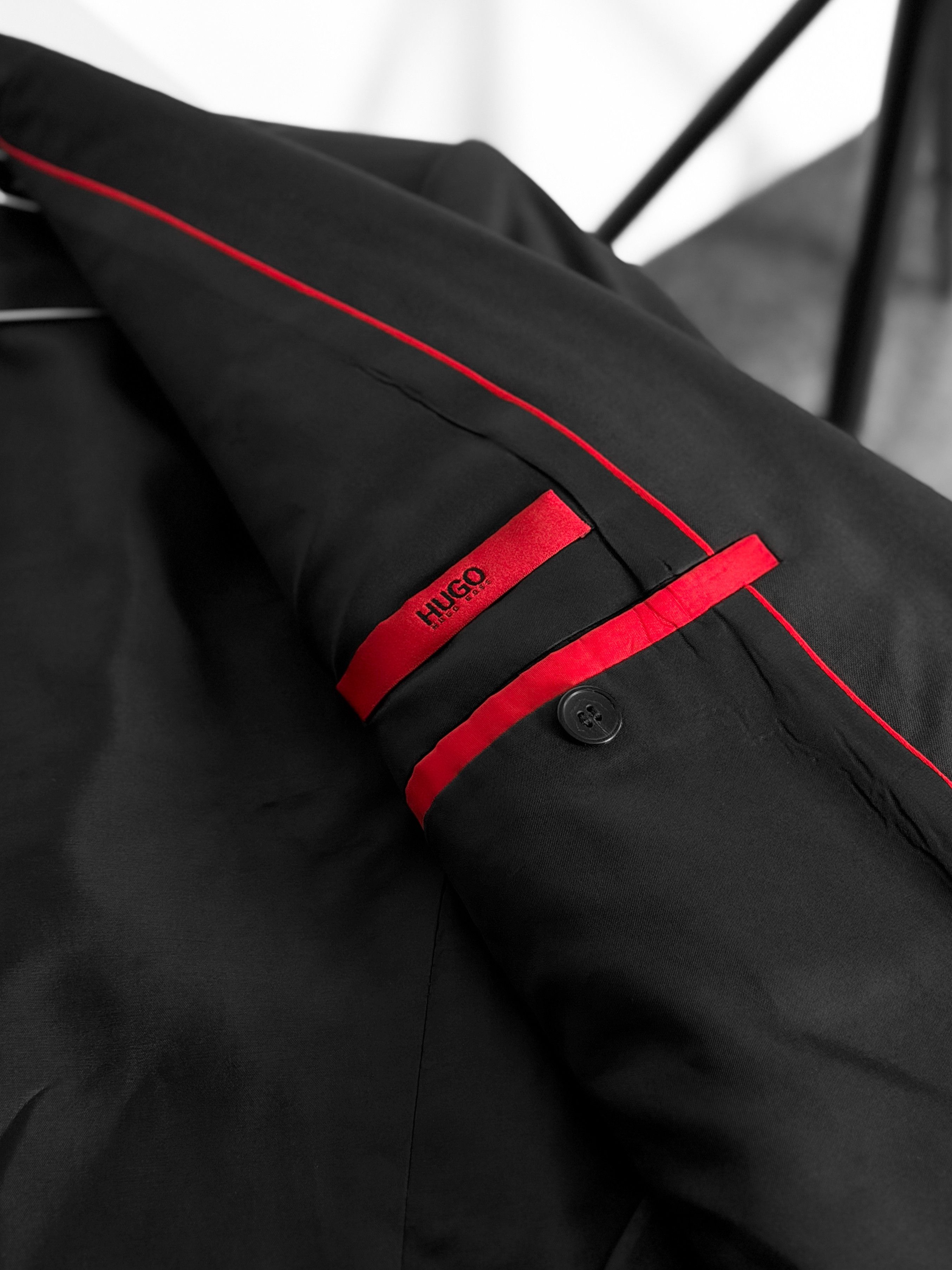 Hugo Boss HUGO BOSS Red Label Black Suit Jacket Blazer Size 38R - 9 Thumbnail