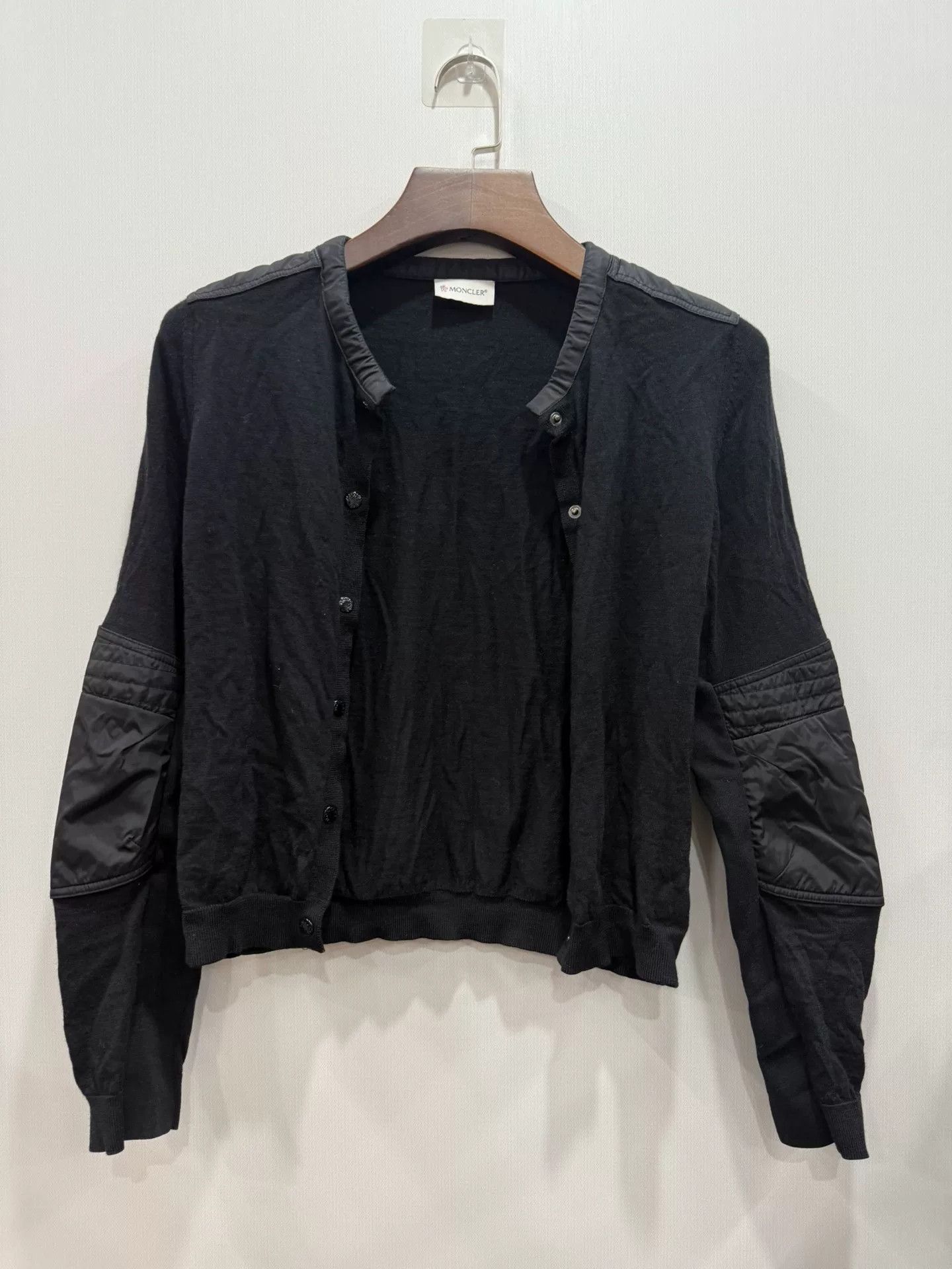 Moncler Moncler Black Cardigan Jacket Size US M / EU 48-50 / 2 - 1 Thumbnail