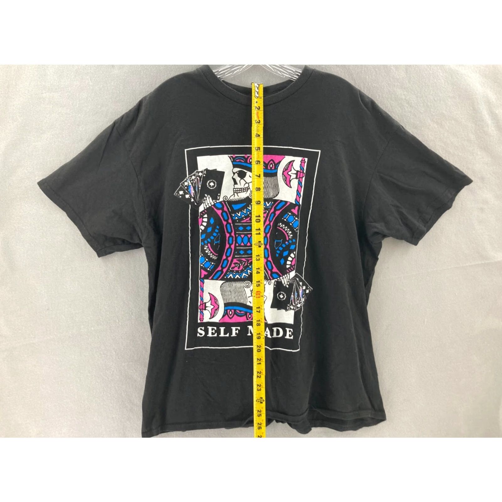 Vintage The Young and Wild Shirt Mens XL Black Skeleton Cards T-Shirt Size US XL / EU 56 / 4 - 4 Thumbnail