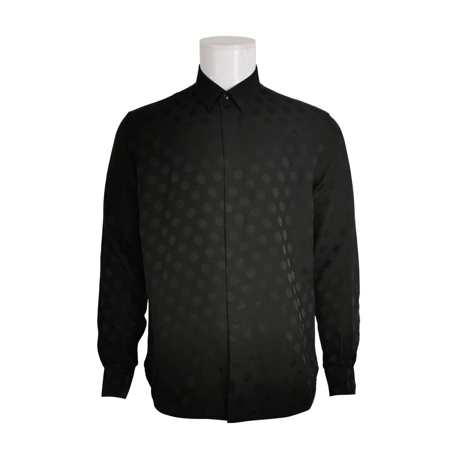 Saint Laurent Paris Saint Laurent Polka Dot Silk Button Up Shirt 39 Size US M / EU 48-50 / 2 - 1 Thumbnail