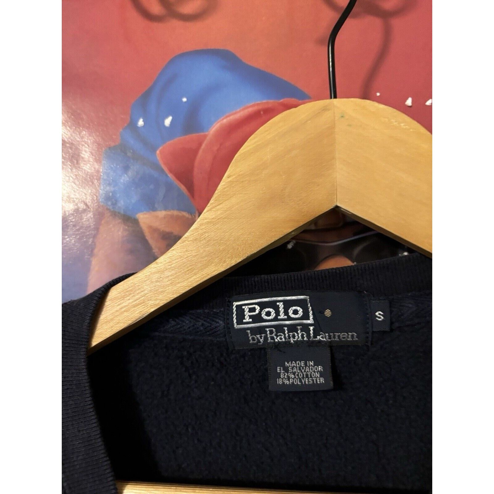 Ralph Lauren vintage ralph lauren polo navy blue plain logo crewneck S Size US S / EU 44-46 / 1 - 3 Thumbnail