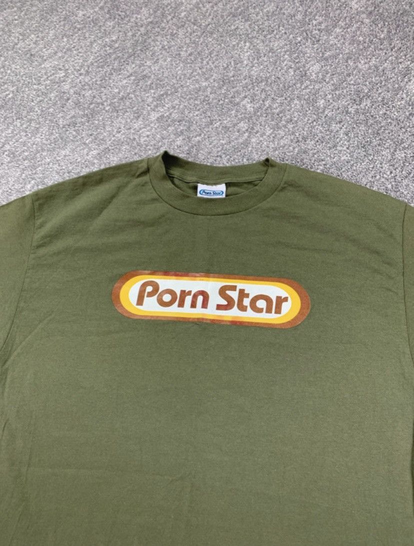 Other Vintage Green Pornstar graphic print t shirt Size US L / EU 52-54 / 3 - 1 Thumbnail