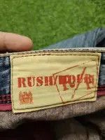 Japanese Brand Vintage Y2k Rush Hour Baggy Denim Wide Leg Undercover Style Size US 35 - 16 Thumbnail