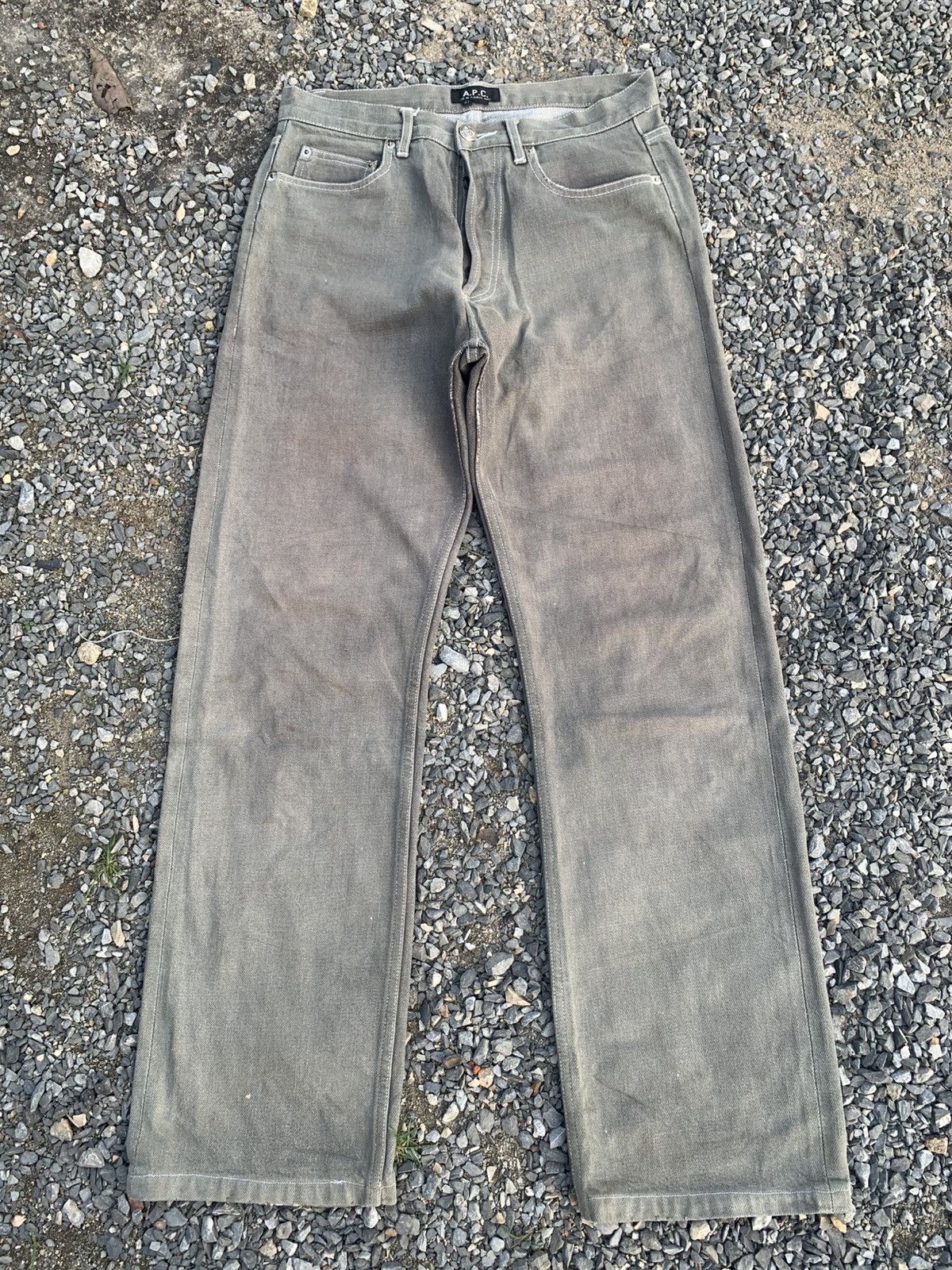 A.P.C. A.P.C SELVEDGE SUNFADED RUSTY DISTRESSED DENIM Size US 29 - 3 Thumbnail