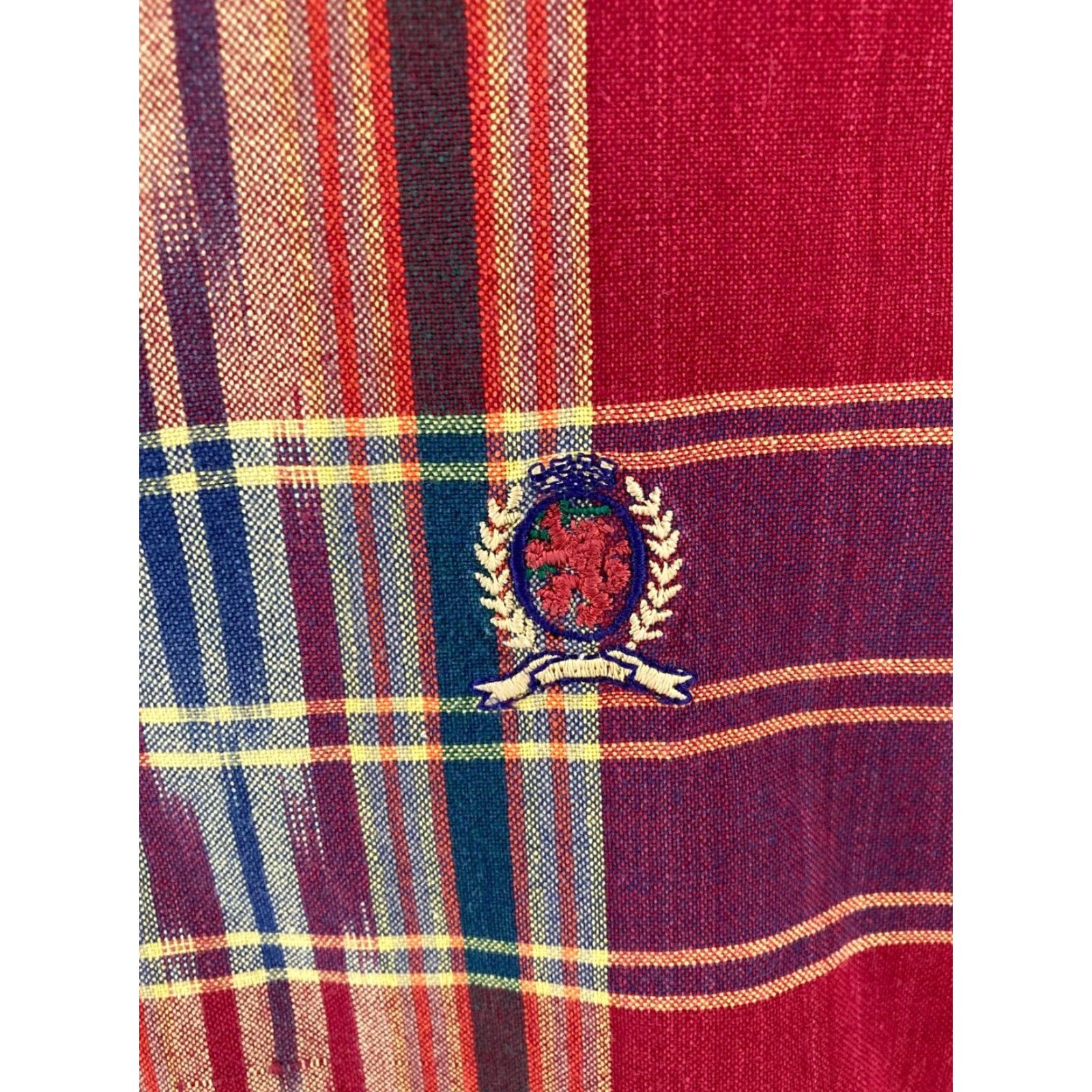Tommy Hilfiger VINTAGE Tommy Hilfiger Shirt Mens Large Plaid Flannel Southwestern 90s Size US L / EU 52-54 / 3 - 5 Thumbnail