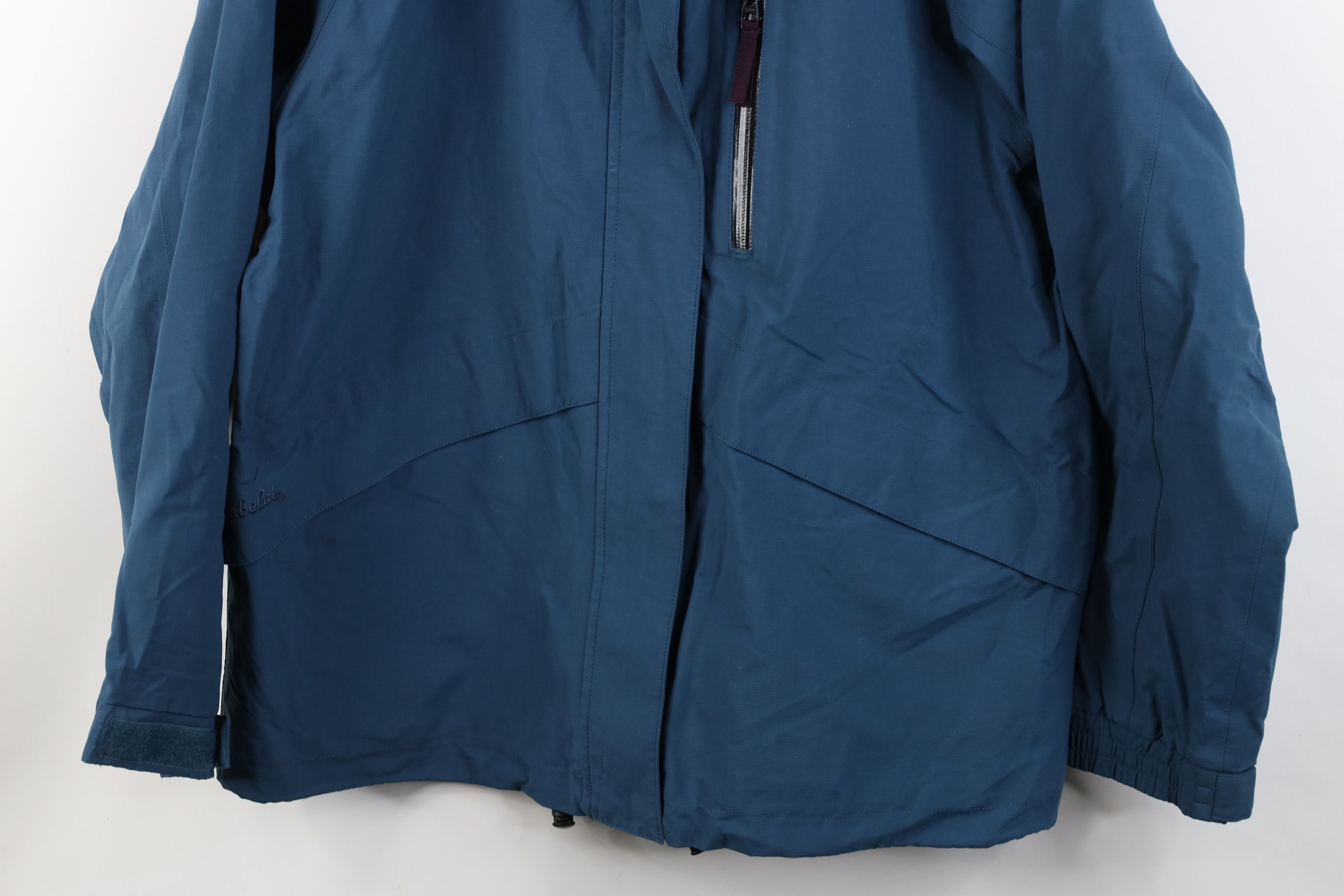 Cabelas Vintage 90s Cabelas Goretex Hooded Rain Jacket Blue Size M / US 6-8 / IT 42-44 - 3 Thumbnail