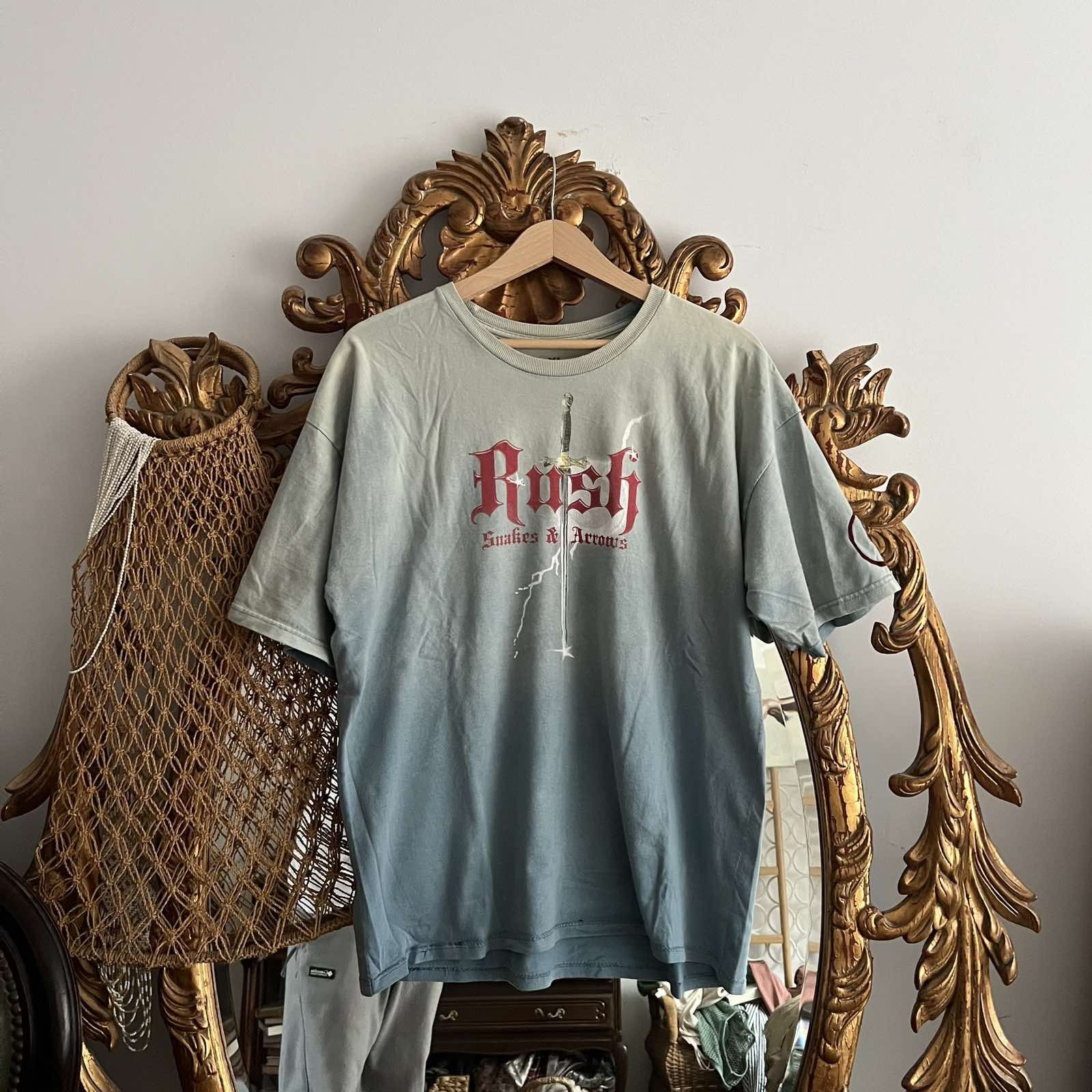 Band Tees Vintage Rush Snakes Arrows 2007 Contract Tour Rock Tee Size US XL / EU 56 / 4 - 1 Thumbnail