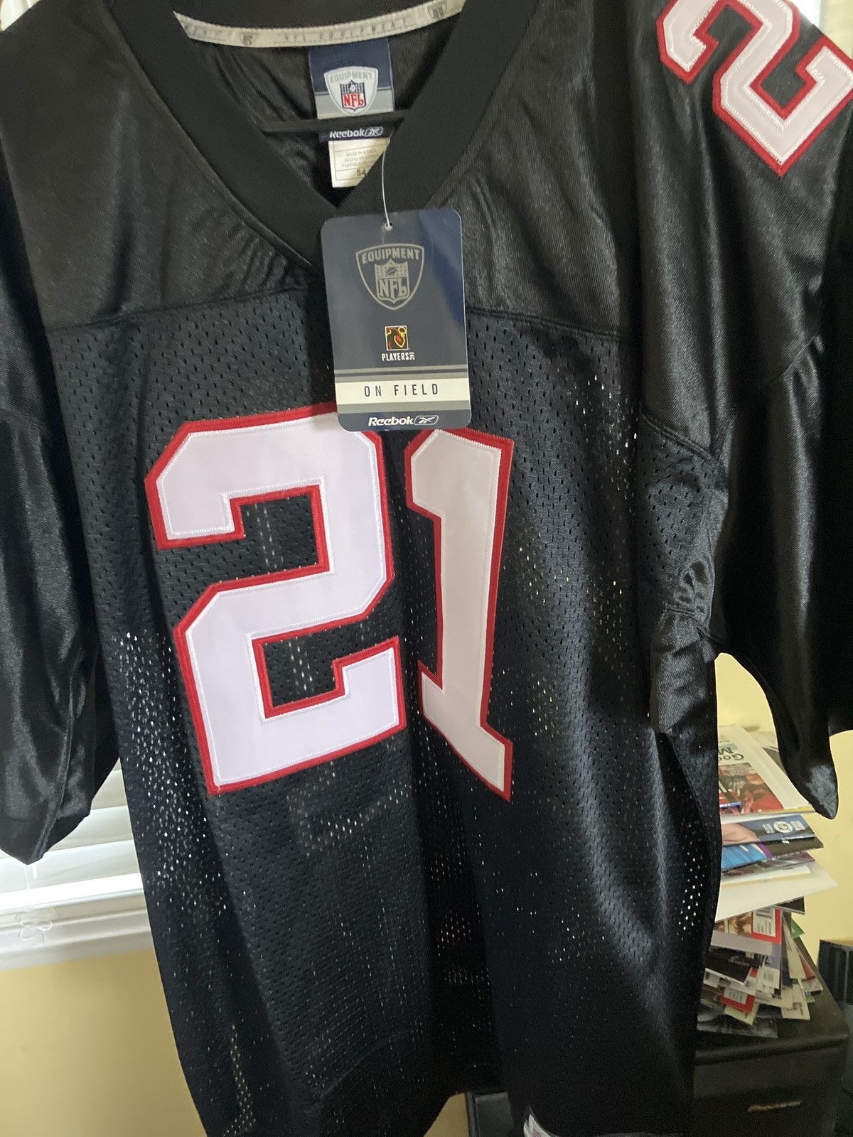 Reebok DEION SANDERS ATL FALCONS JERSEY NWTS Size US L / EU 52-54 / 3 - 1 Thumbnail