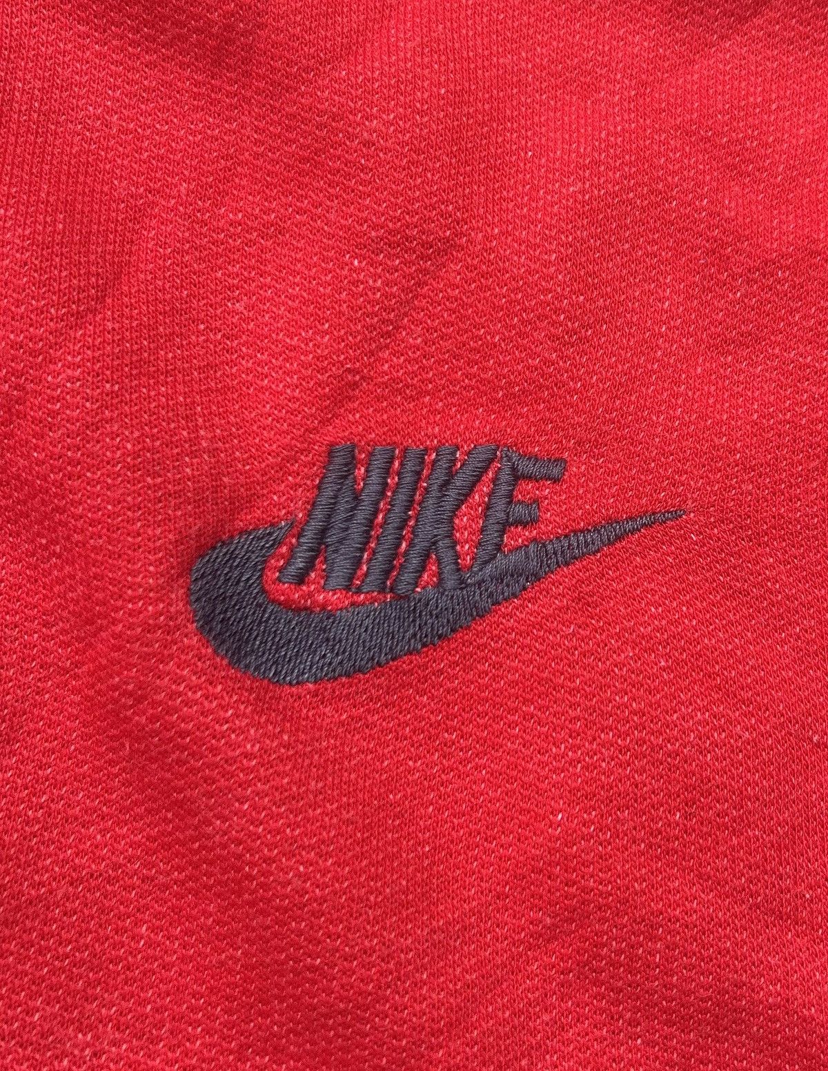 Nike Vintage Nike Embroidered Swoosh Sweatshirt Red - Size M Size US M / EU 48-50 / 2 - 5 Thumbnail