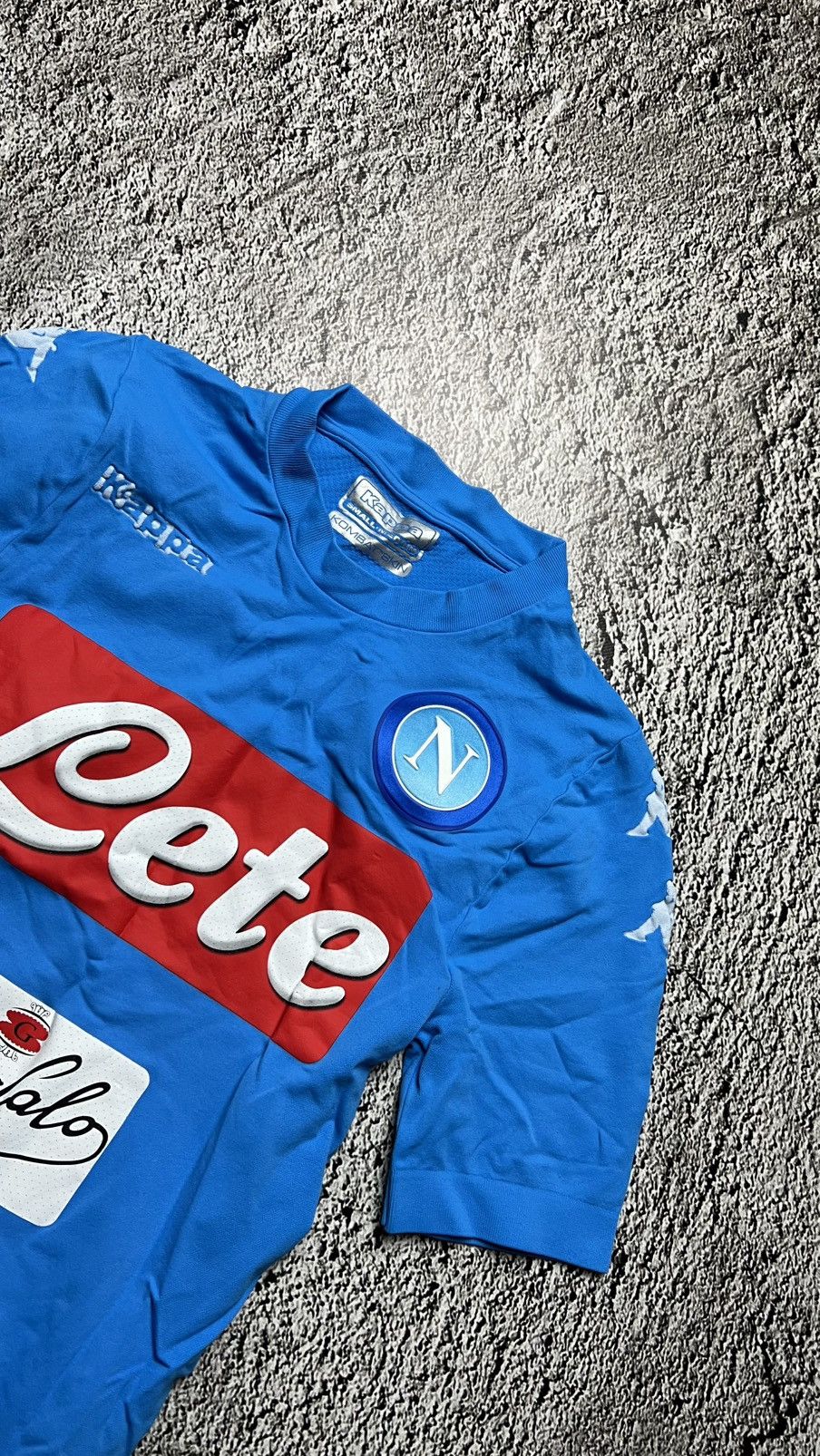 Kappa 2016-2017 FC Napoli Italy issued combat skin kappa jersey Size US S / EU 44-46 / 1 - 2 Thumbnail