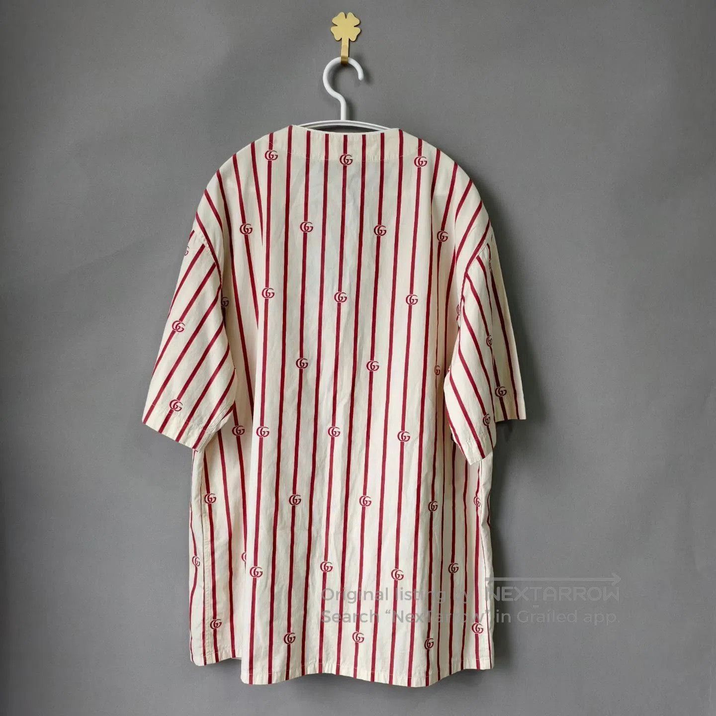 Gucci Gucci Striped Baseball Short-Sleeve Shirt. Size US S / EU 44-46 / 1 - 2 Thumbnail