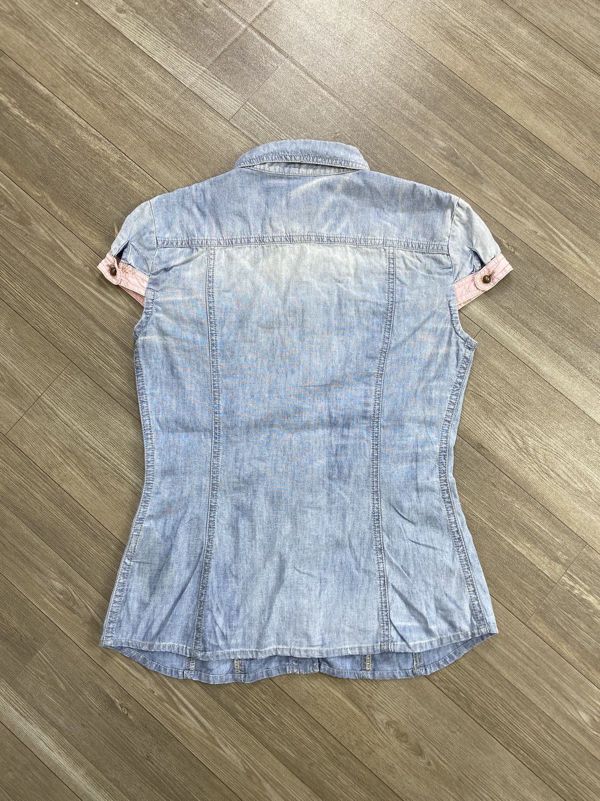 Dolce & Gabbana Luxury Dolce & Gabbana Denim Western Shirt Size XS / US 0-2 / IT 36-38 - 15 Thumbnail