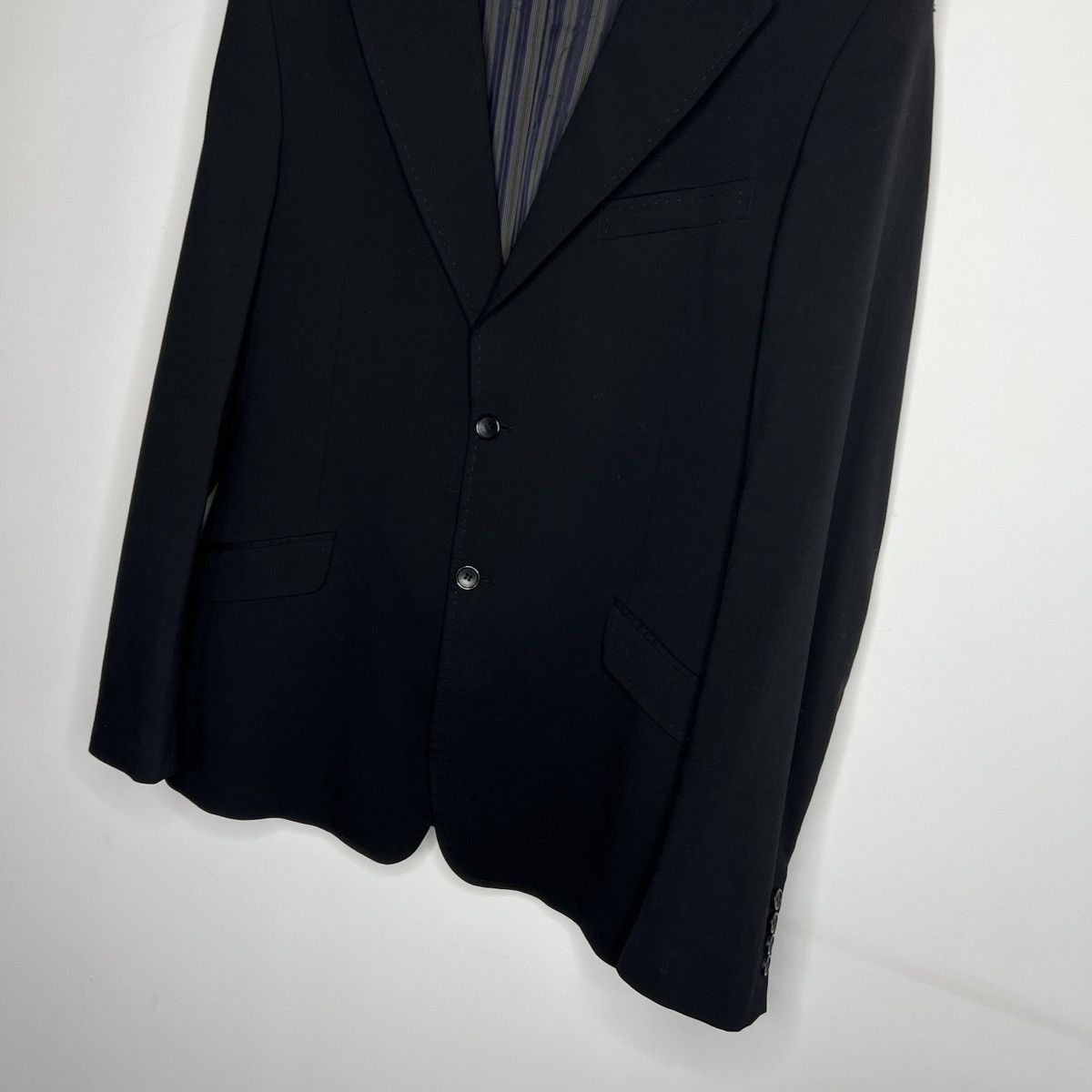 Dolce & Gabbana DOLCE & GABBANA black wool blazer jacket 40 US / 54 EU Size 40R - 2 Thumbnail