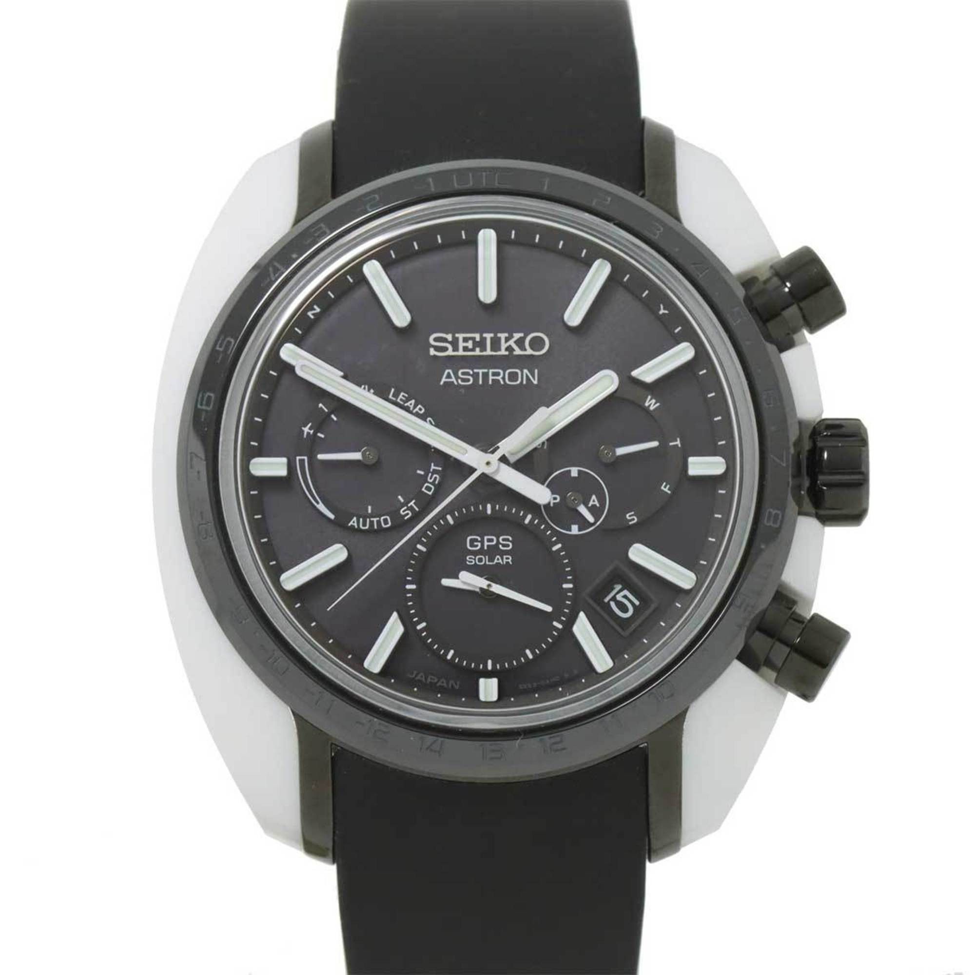 image of Seiko Astron Revolution Line Honda E Limited Sbxc075 Men's Watch 5X53 0Aw0 Solar Radio in Black