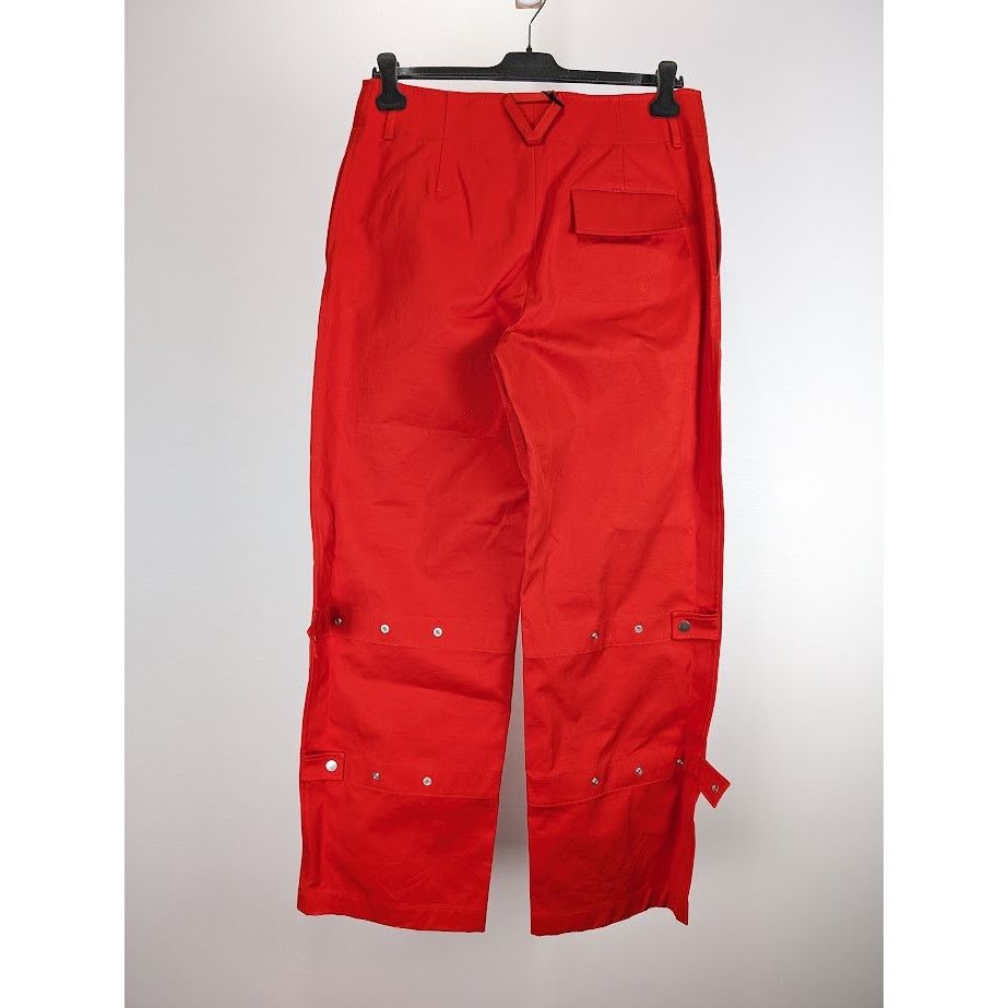Bottega Veneta o1rshd1 Cotton Twill Sanded Trouser in Red Size US 34 / EU 50 - 1 Thumbnail